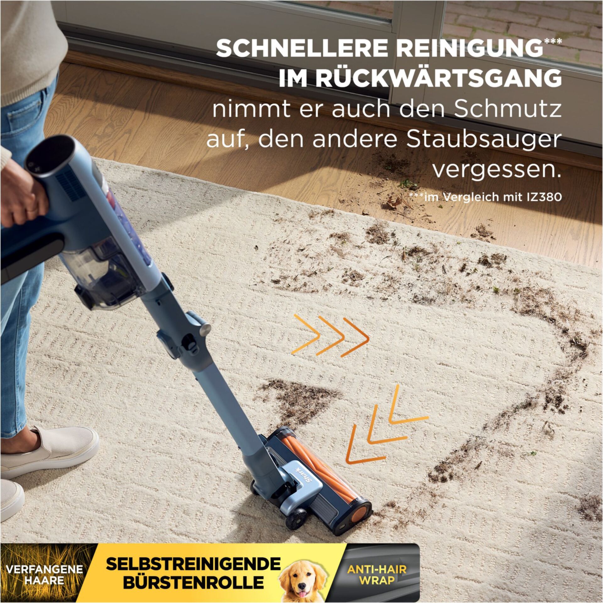 Staubsauger, Akkustaubsauger, Bodenreiniger, Teppichboden, Arbeitseinstellung