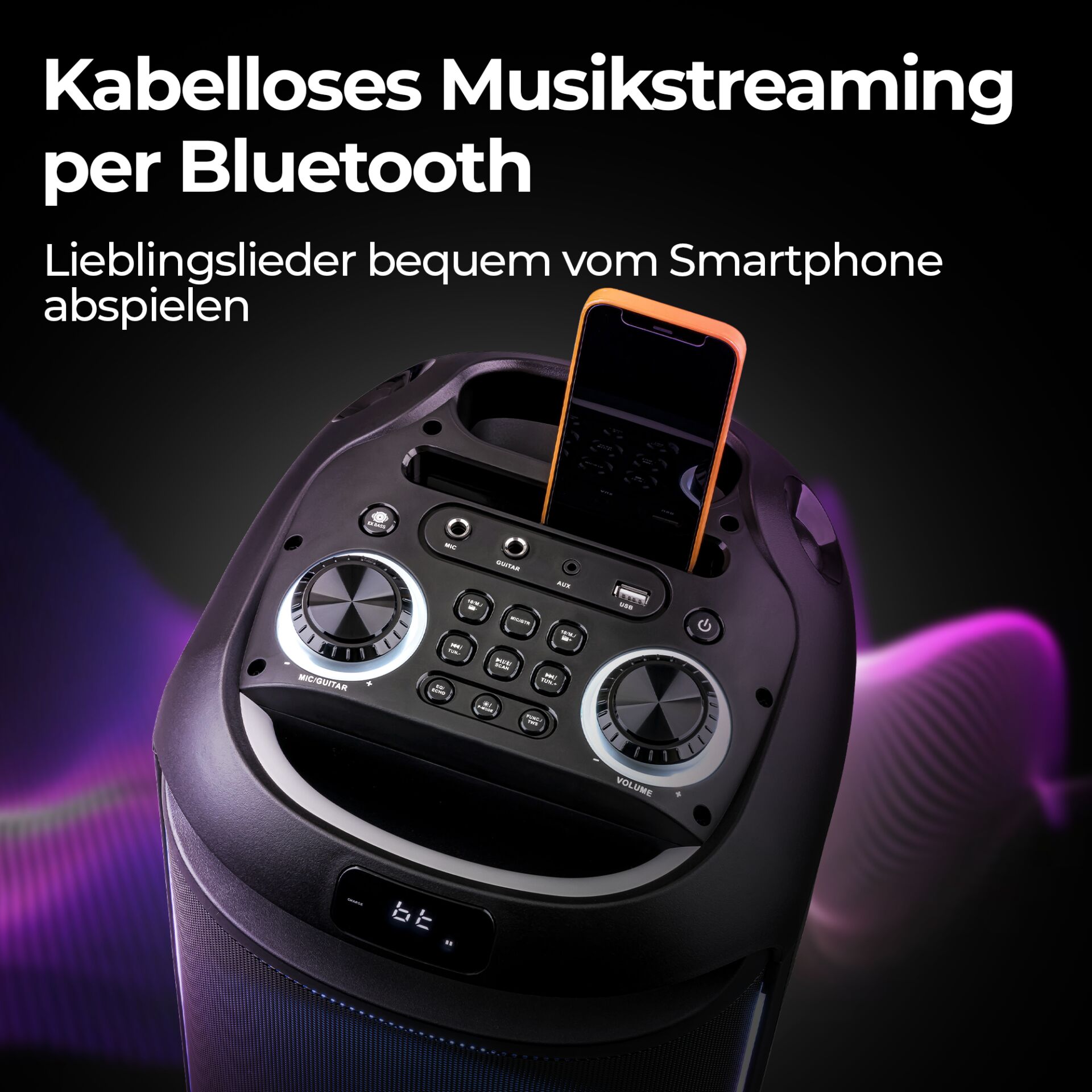 Bluetooth, Lautsprecher, Kopfhörer, Tragbarer, Smartphone-Halter
