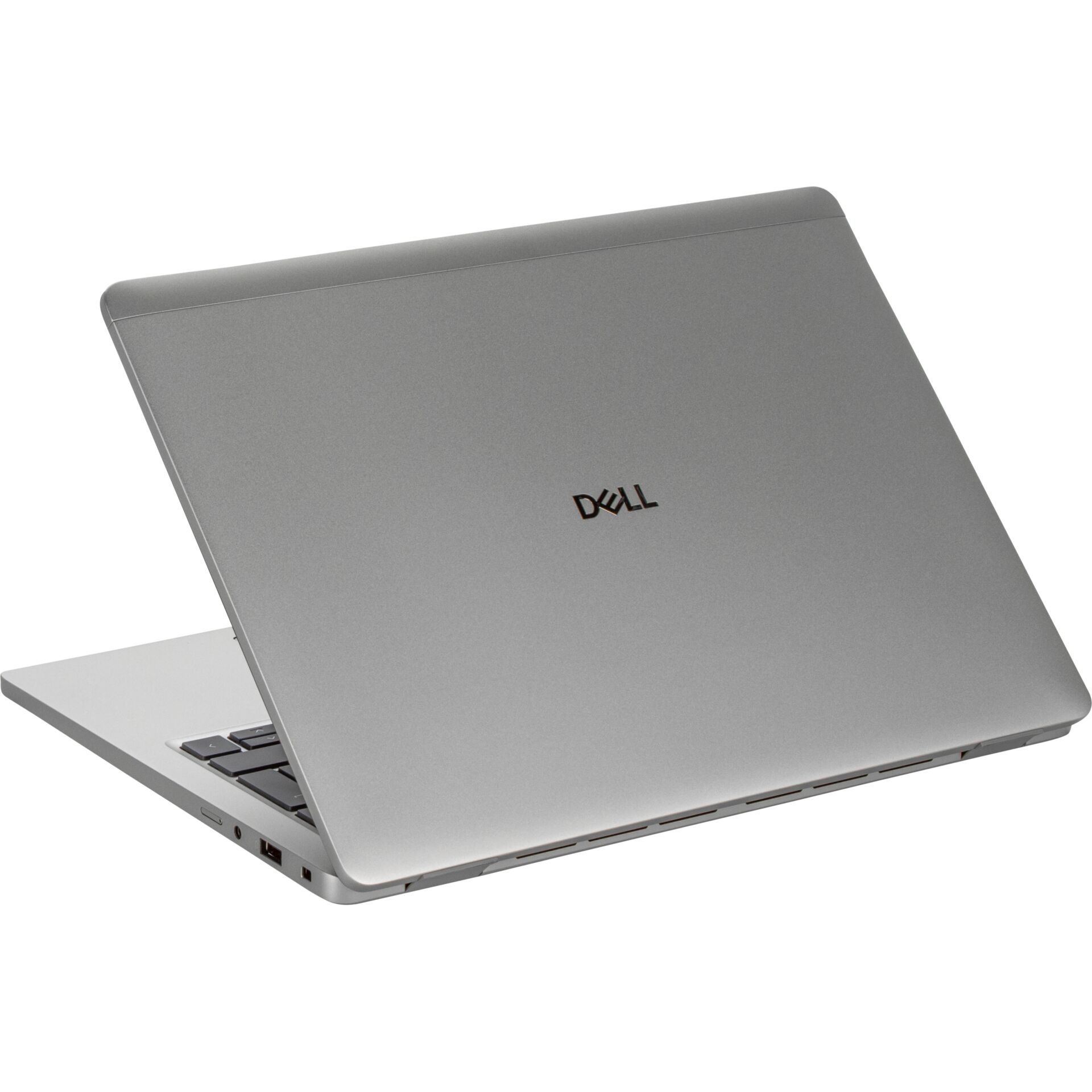 Laptop, Silberfarben, Klappdisplay, Tastatur, Dell