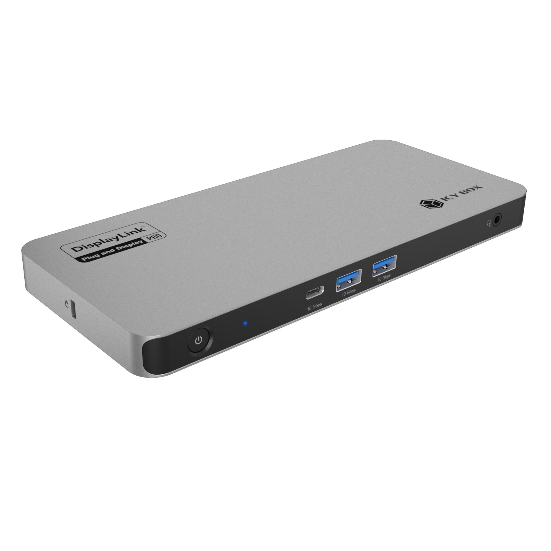DisplayLink, Docking Station, USB-C, USB 3.0, Aluminium