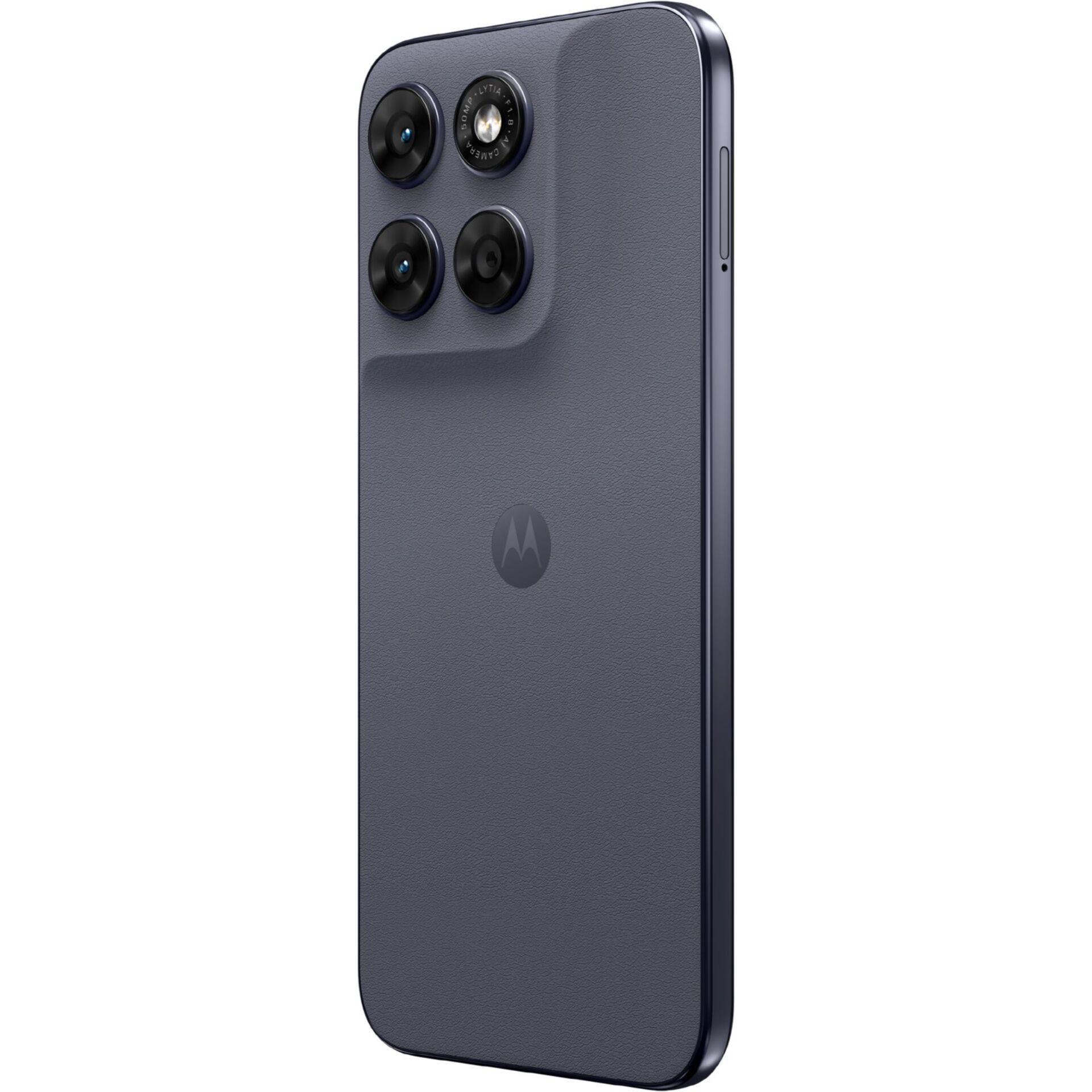 smartphone, quad-camera, rear camera, blue color, leather texture