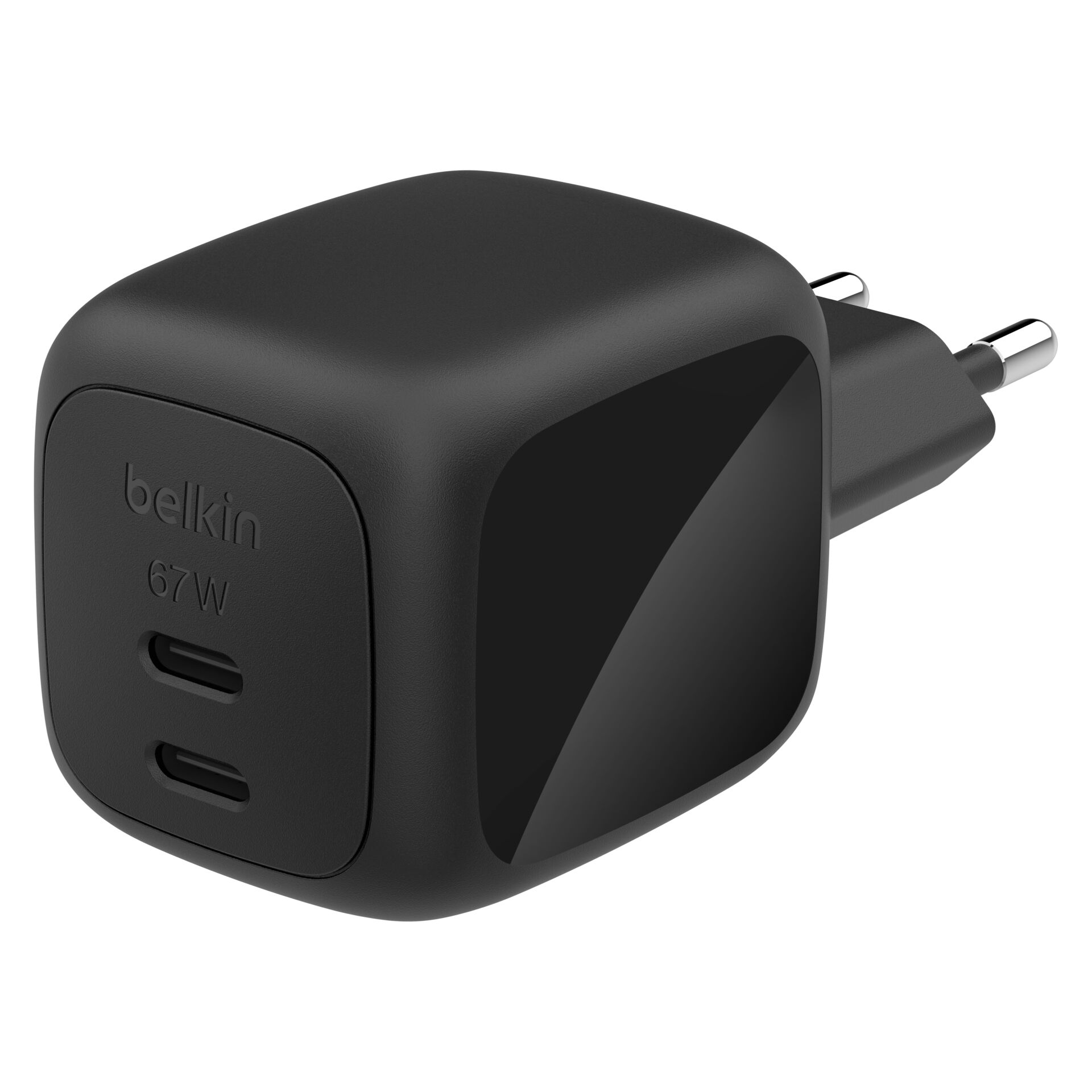 Belkin Ladegerät Dual USB-C 67W  PD + PPS ,schwarz     WCH020kqBK