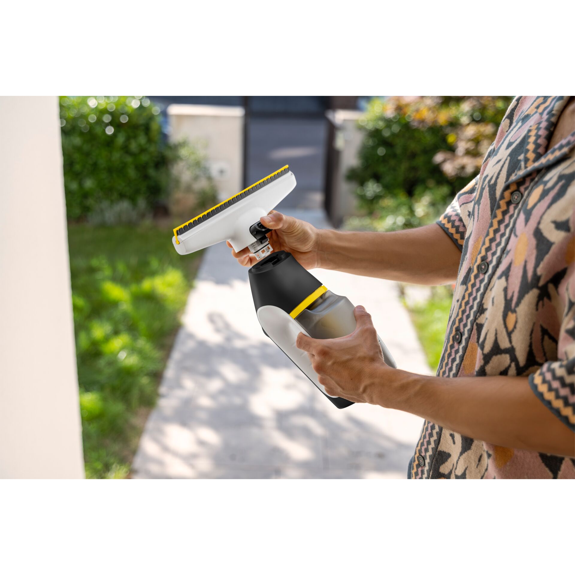 Fensterreiniger, Handheld-Bürste, Glasreinigung, Schaum-/Bürsten-Kombination, Werkzeug für Reinigung