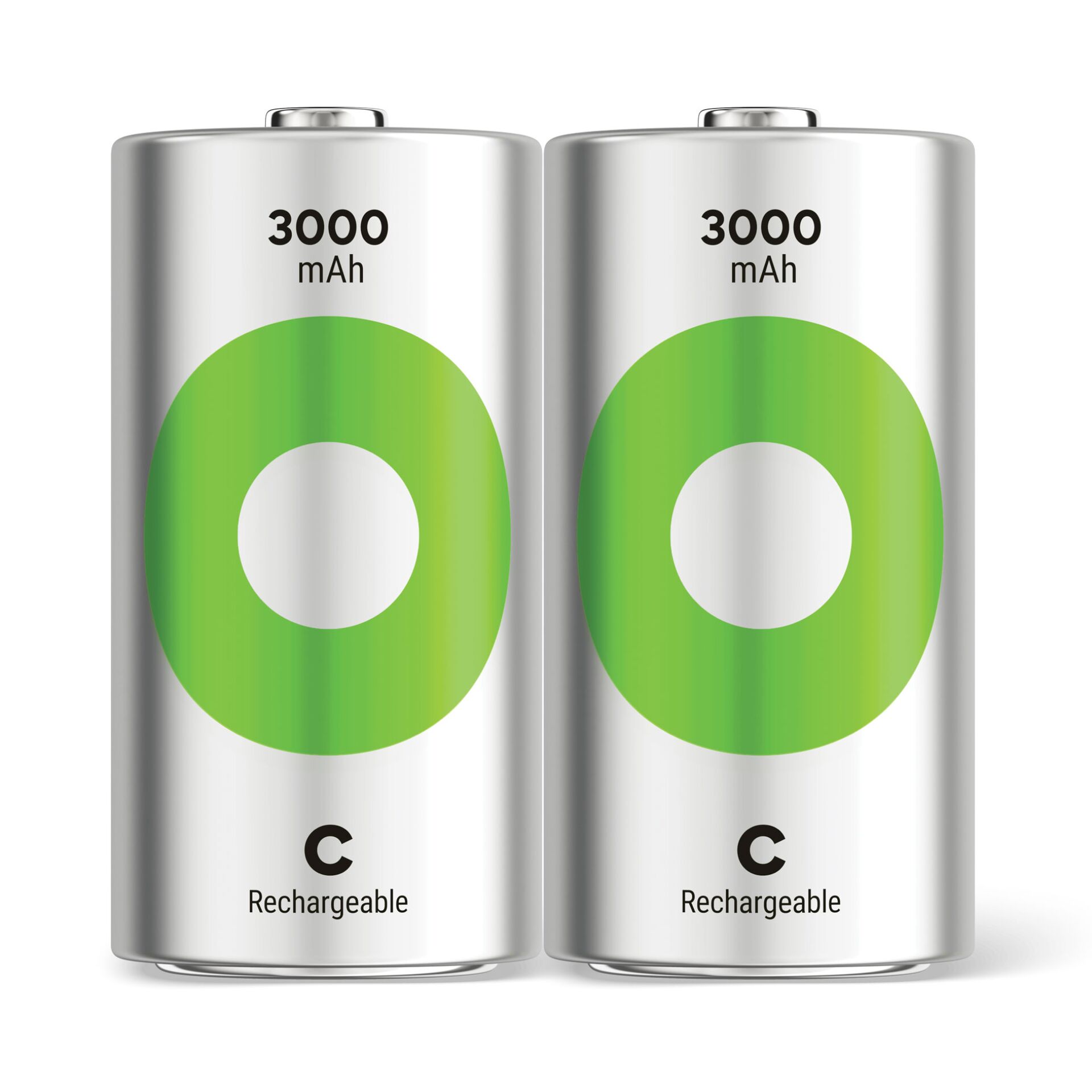 1x2 GP ReCyko NiMH Akkus C Baby  3000mAH, ready to use
