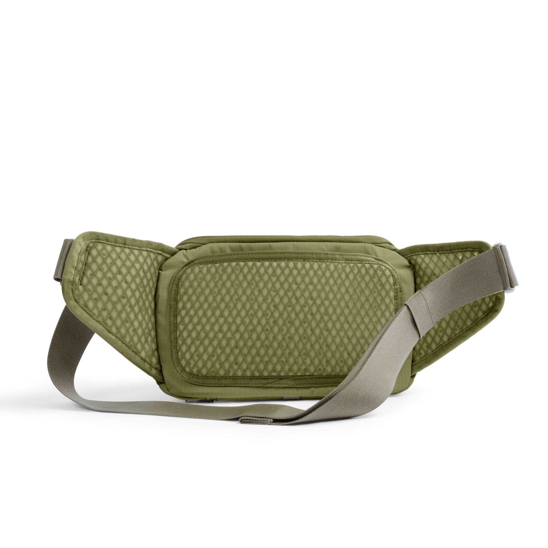 Tasche, Gürteltasche, Khaki, Mesh-Paneel, Neopren-Optik