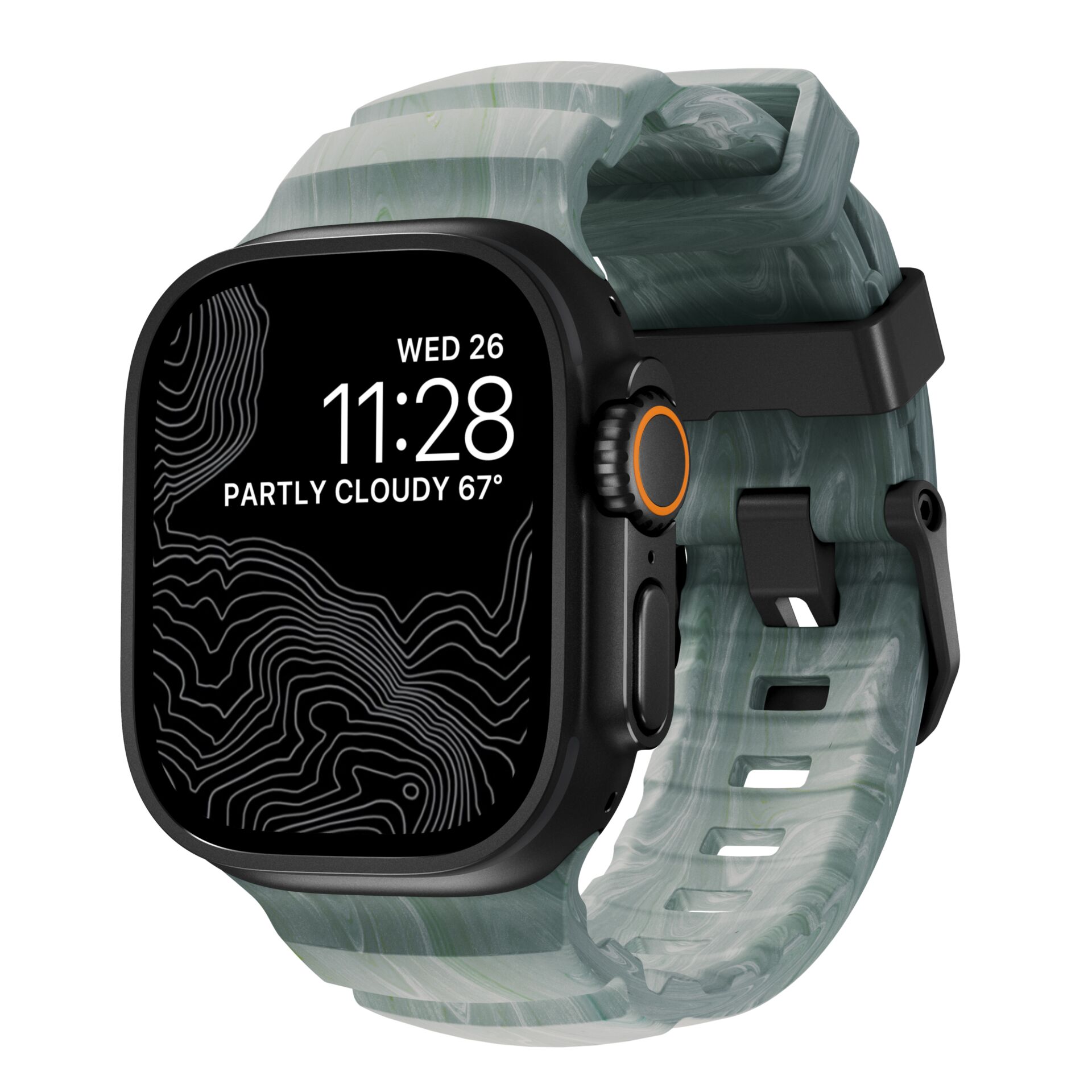 Nomad Rocky Point Band Black  46mm/49mm Sierra Stone
