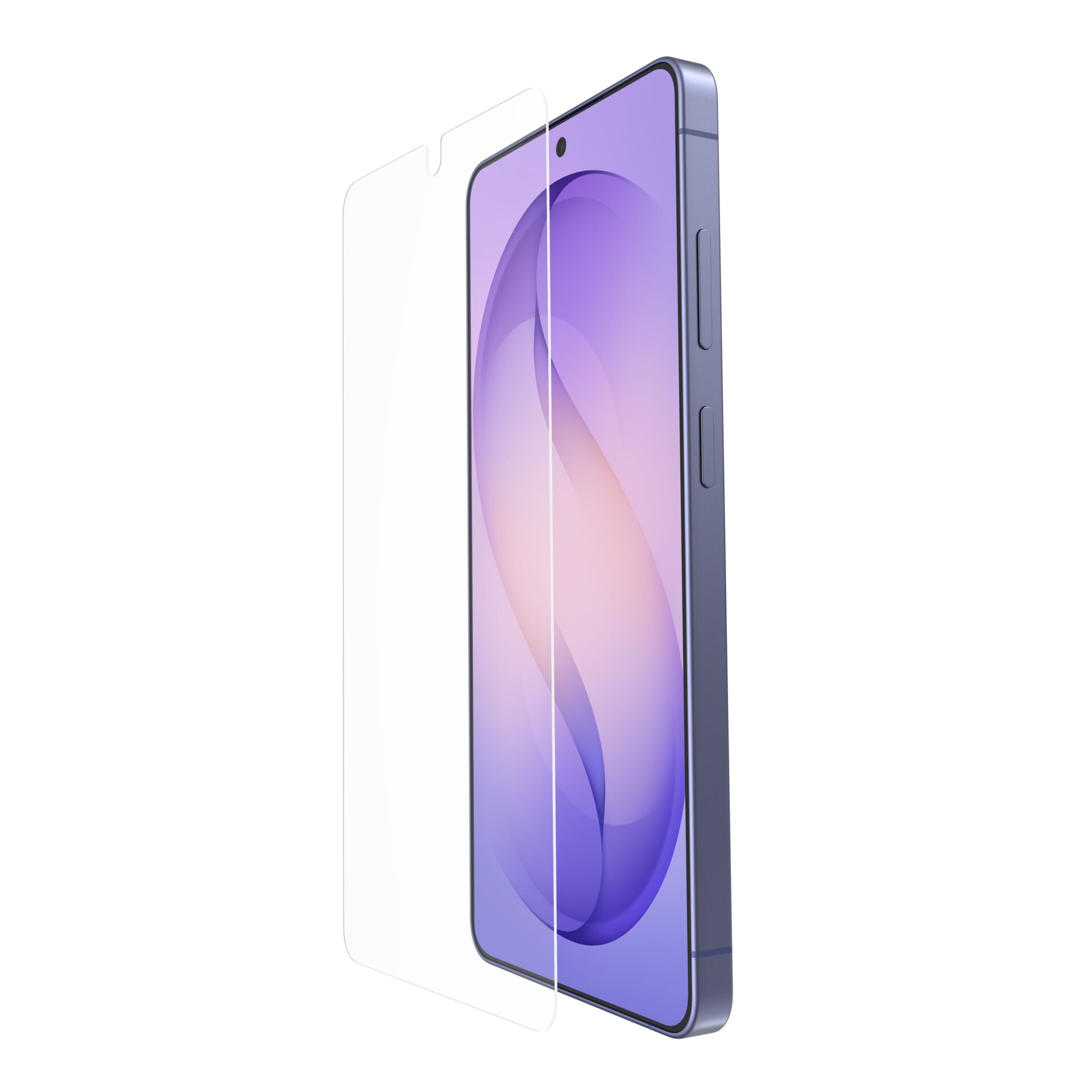 Smartphone, Android, Glas-Displayschutz, Lila, Schlank