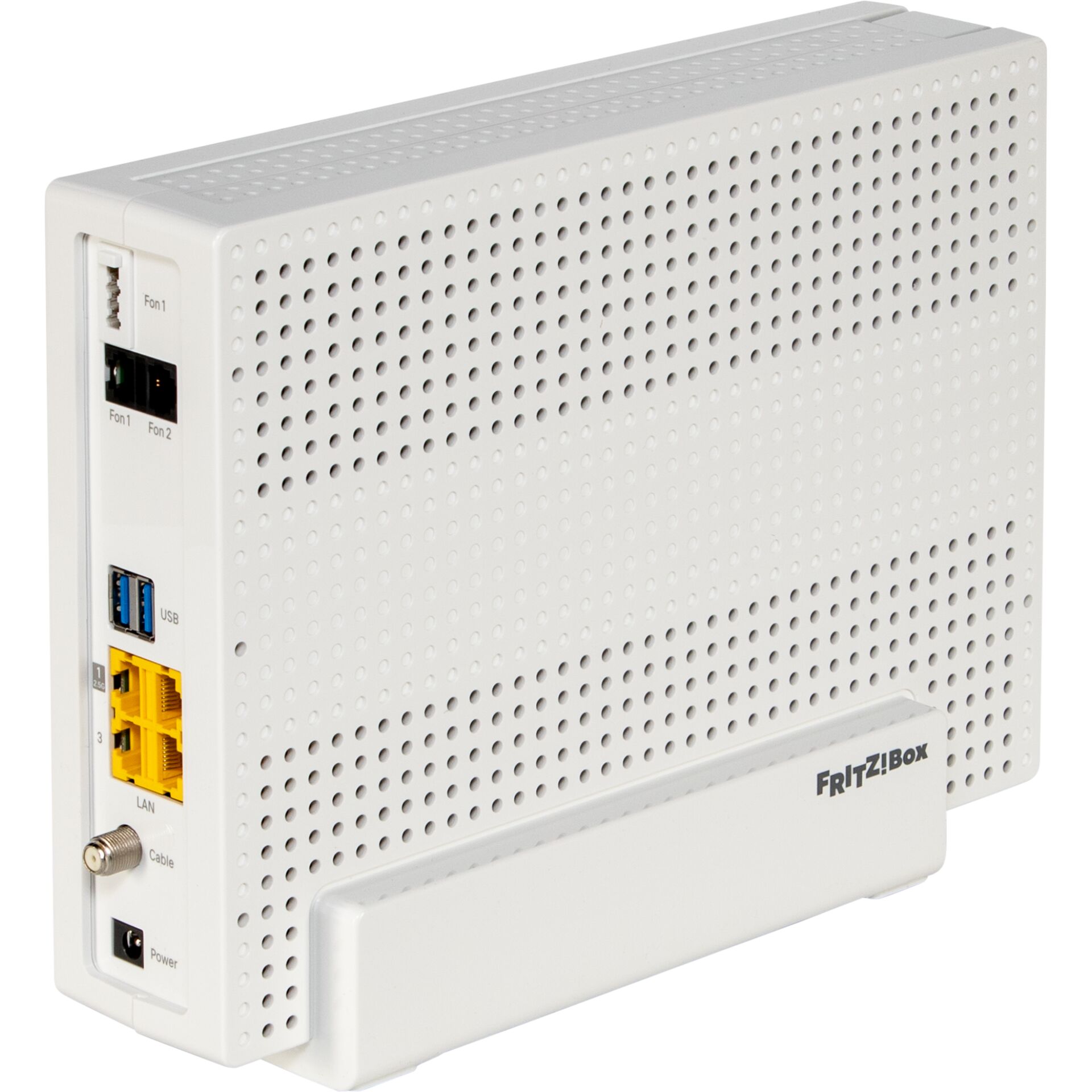 Router, White, Perforated, LAN ports, USB
