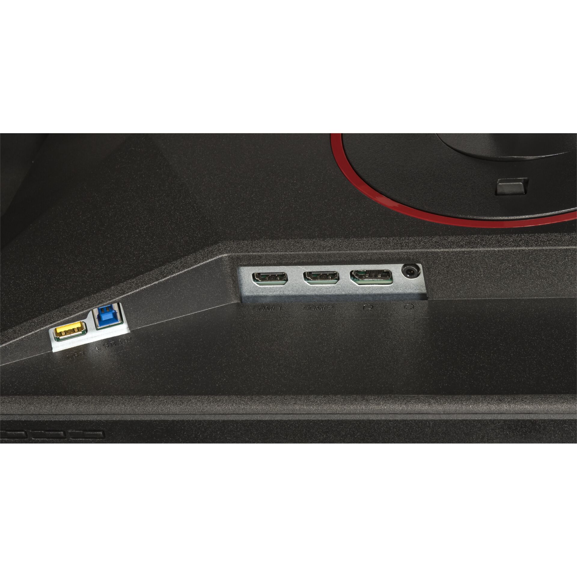 gaming monitor, curved screen, LED display, Full HD, AOC monitor, HDMI, USB, DisplayPort, Anschlüsse, Rückseite