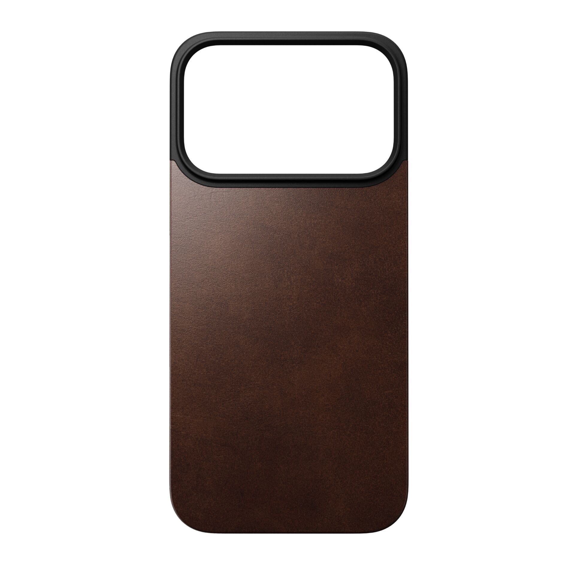 Nomad Magn. Leather Back MagSafe  iPhone 17 Pro Rustic Brown H.
