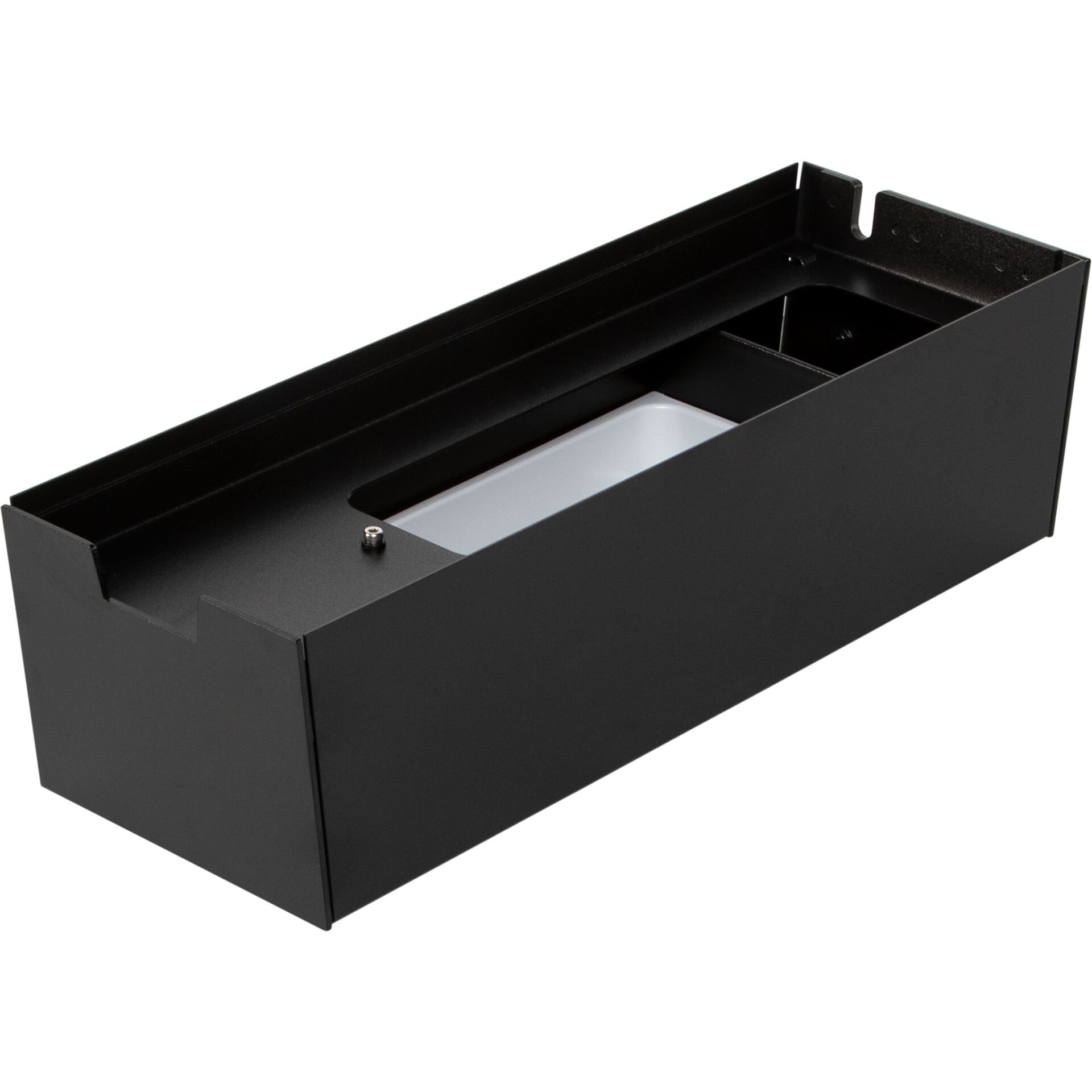 Metallbox, Tastaturauszug, schwarzmetall, Schubladeneinsatz, Schienenkomponente