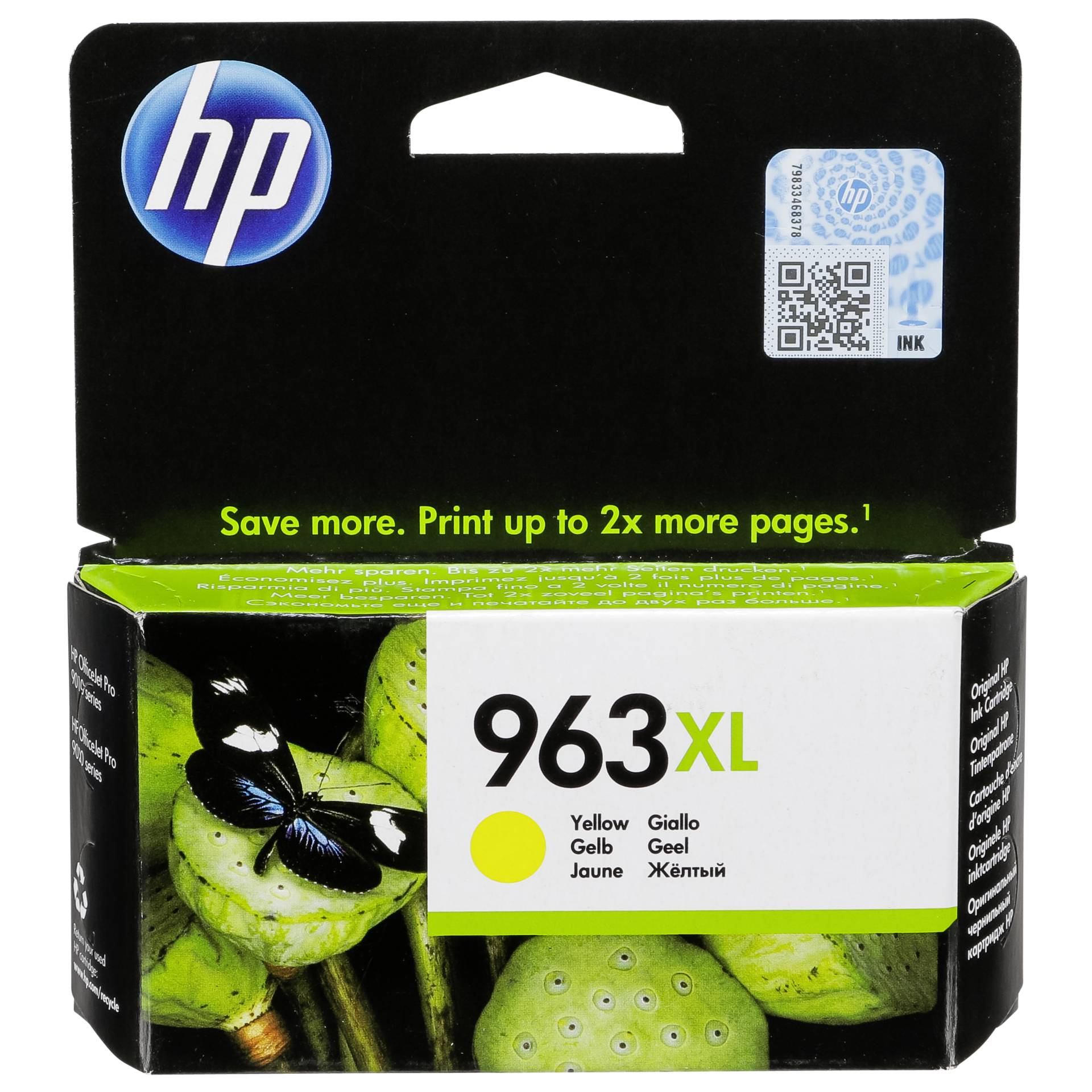 HP 3JA29AE Tintenpatrone yellow  No. 963 XL