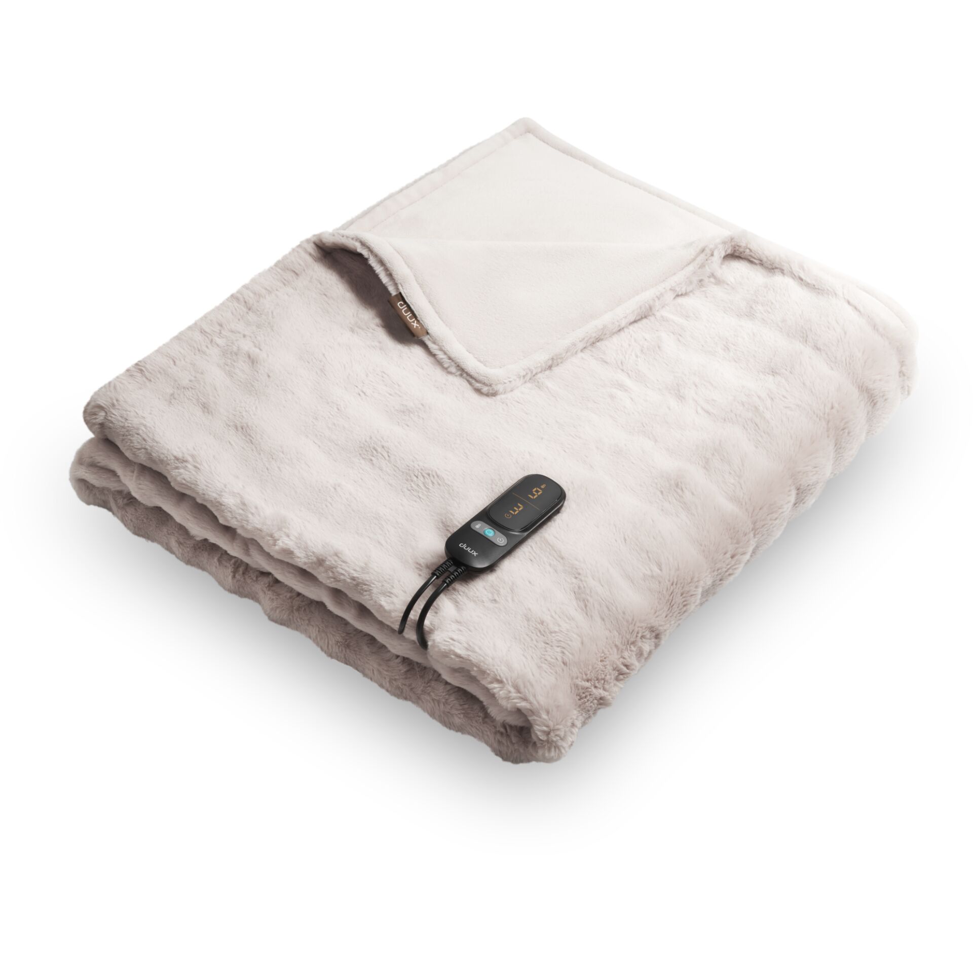 Duux Yentl Wärmedecke Bubble  Rabbit Faux Fur Grau (200x200)