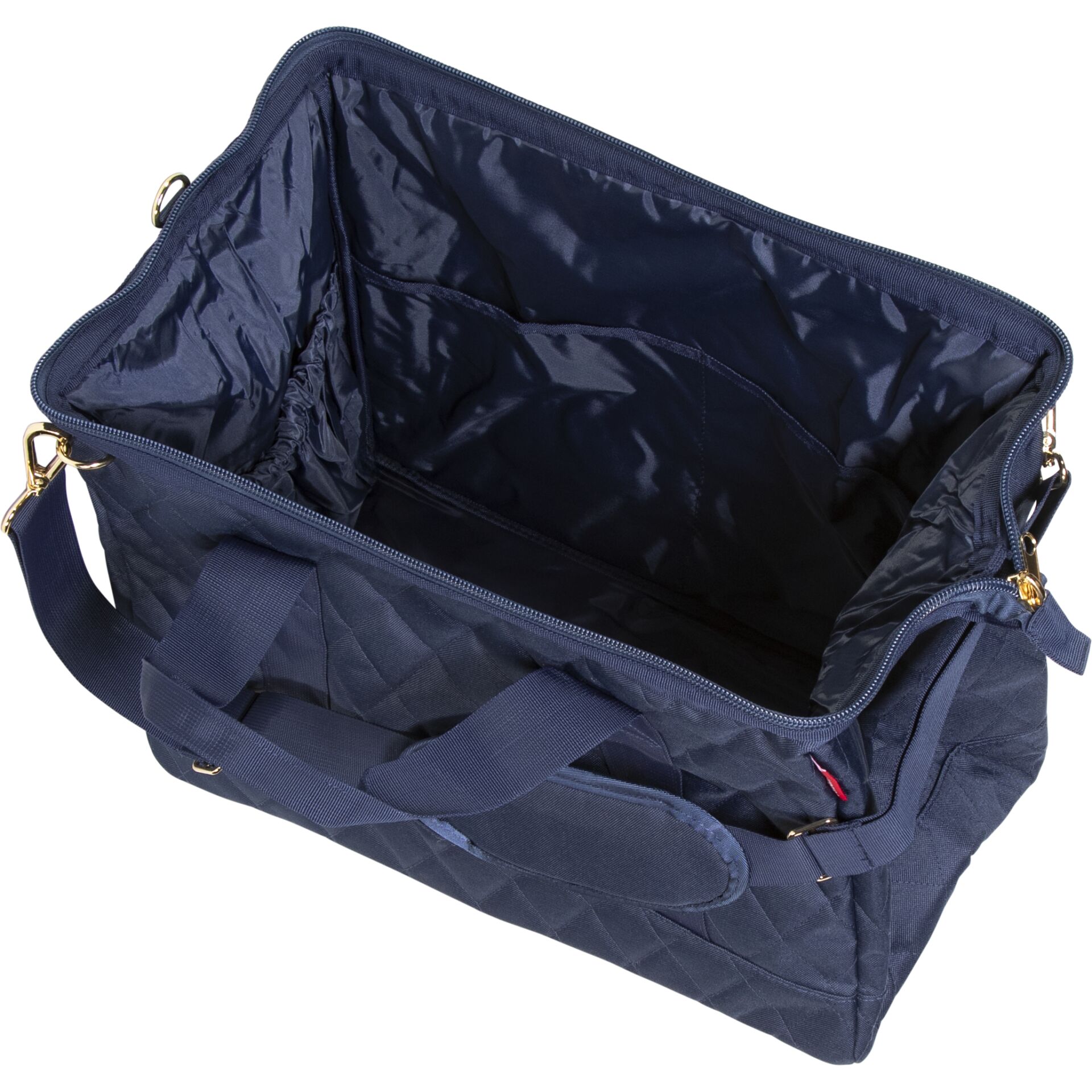 Tasche, Kuriertasche, Navy, Quilted, Innenfächer