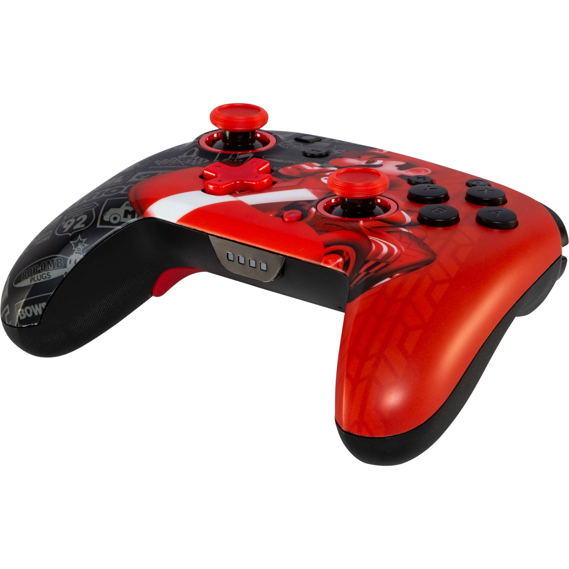 Game controller, Rot, Ergonomische Grifftaschen, Drahtloser Controller, Zwei Joysticks