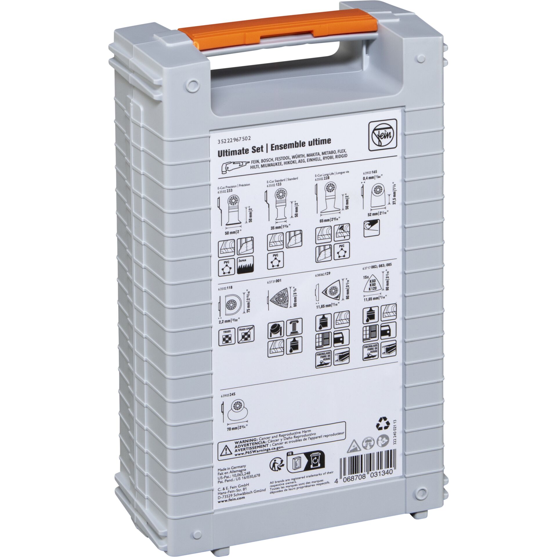 Fallkasten, Werkzeugsatz, Aufbewahrungsbox, Organizer, Kitschild