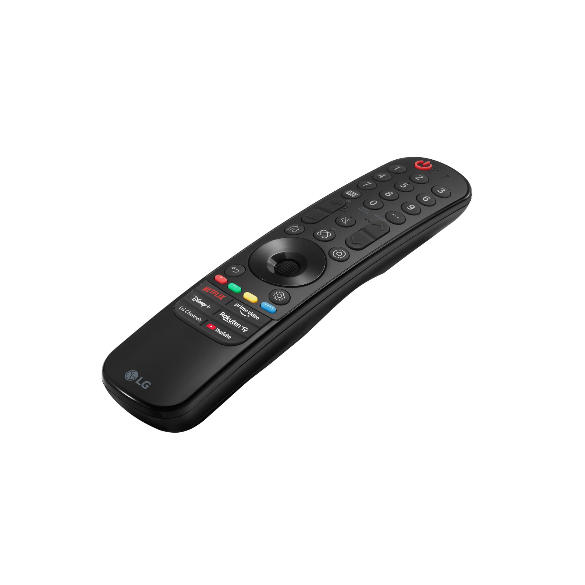 Fernbedienung, TV-Fernbedienung, schwarz, Zifferntasten, Streaming-Tasten
