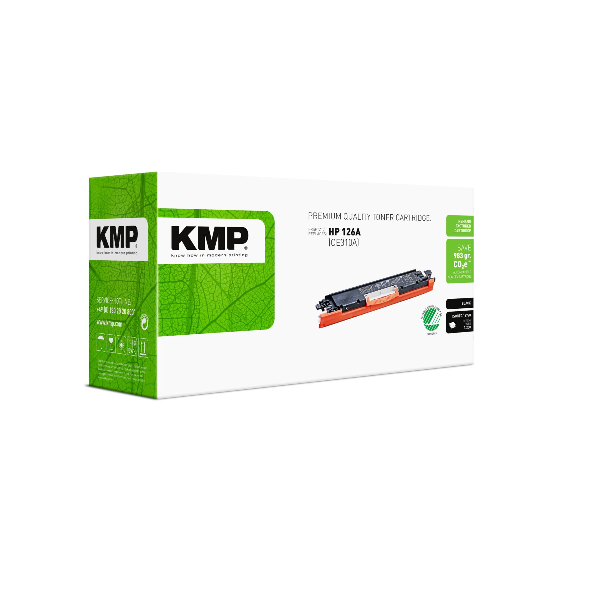 Toner, Patrone, HP 126A, CMYK, KMP