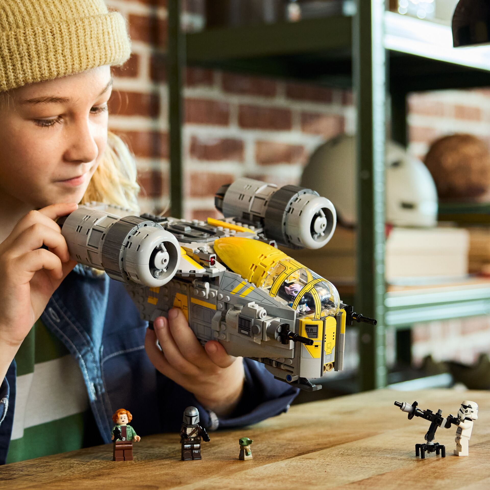 LEGO, Raumschiff, Gelb, Modellbausatz, Minifiguren