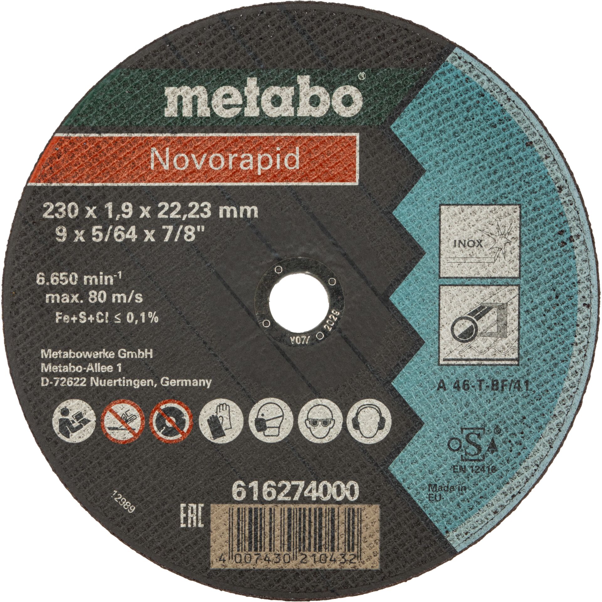 Disk, Dvd, Trennscheibe, Edelstahl, 230 mm, dünne Scheibe, Metallbearbeitung