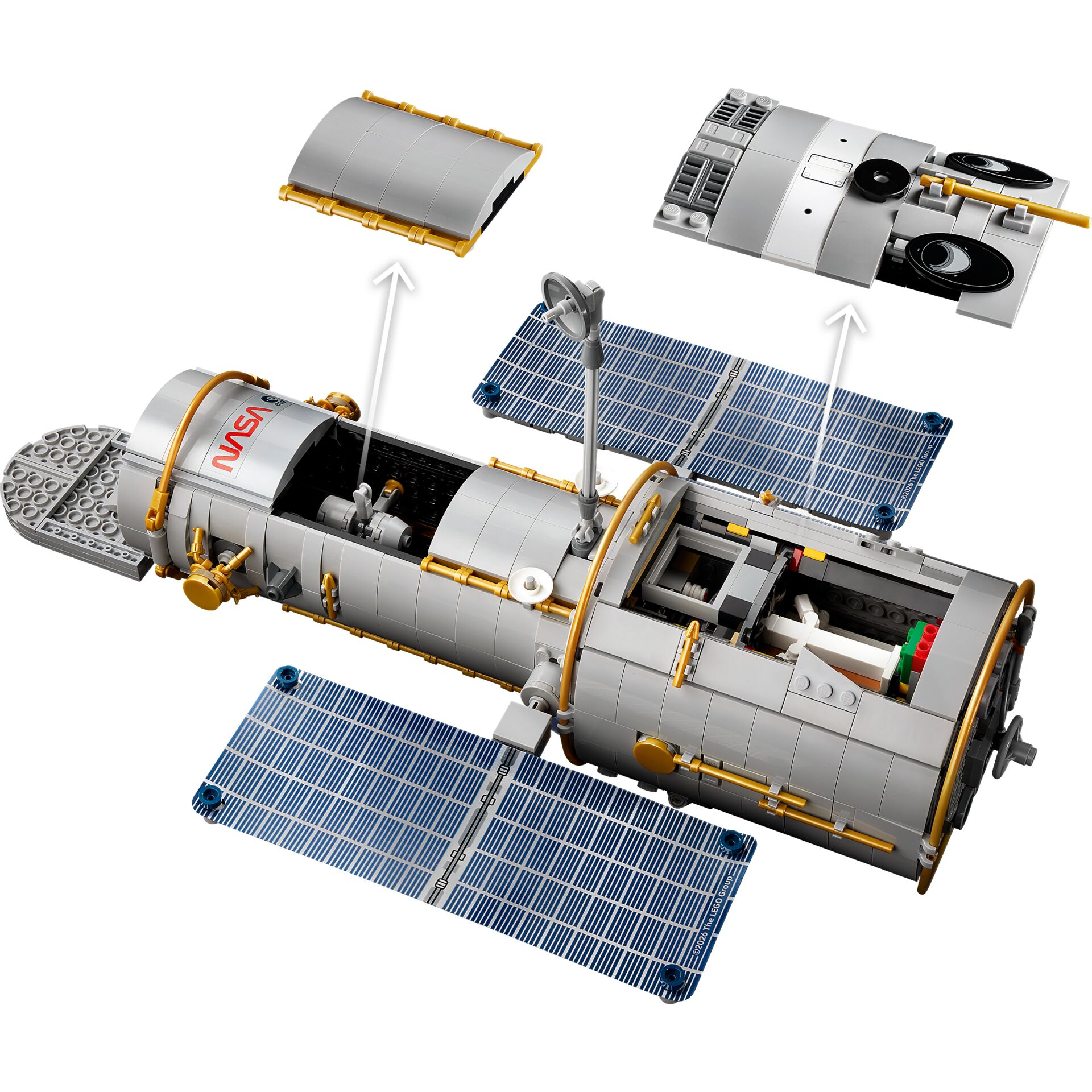 Raumkapsel, NASA, Solarmodule, Satellit,  LEGO Technic