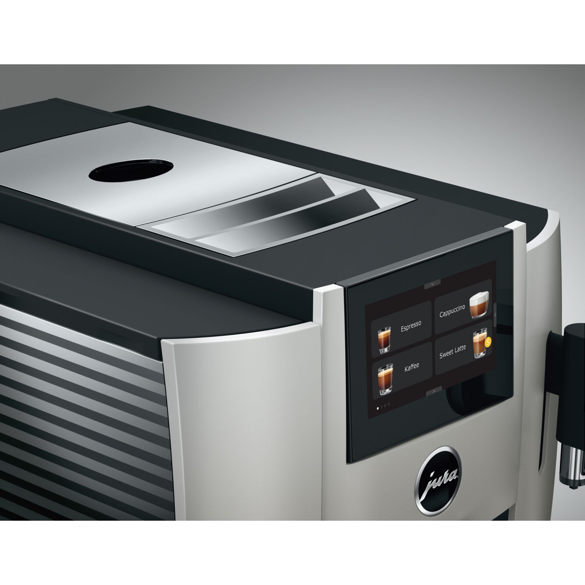 Kaffeemaschine, Kaffeeautomat, Touchscreen, Kaffee-Auswahl, Warteschale