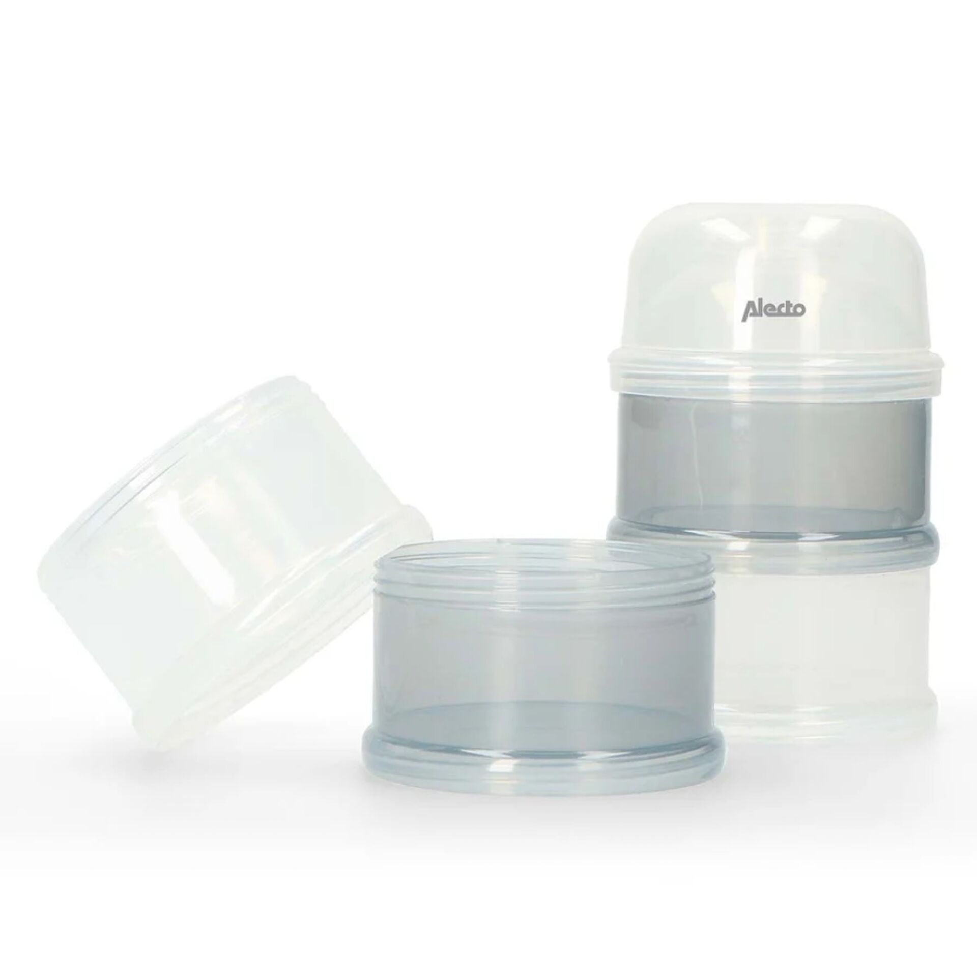 Baby bottle, Storage container, Stackable lids, Transparent, Silicone-free