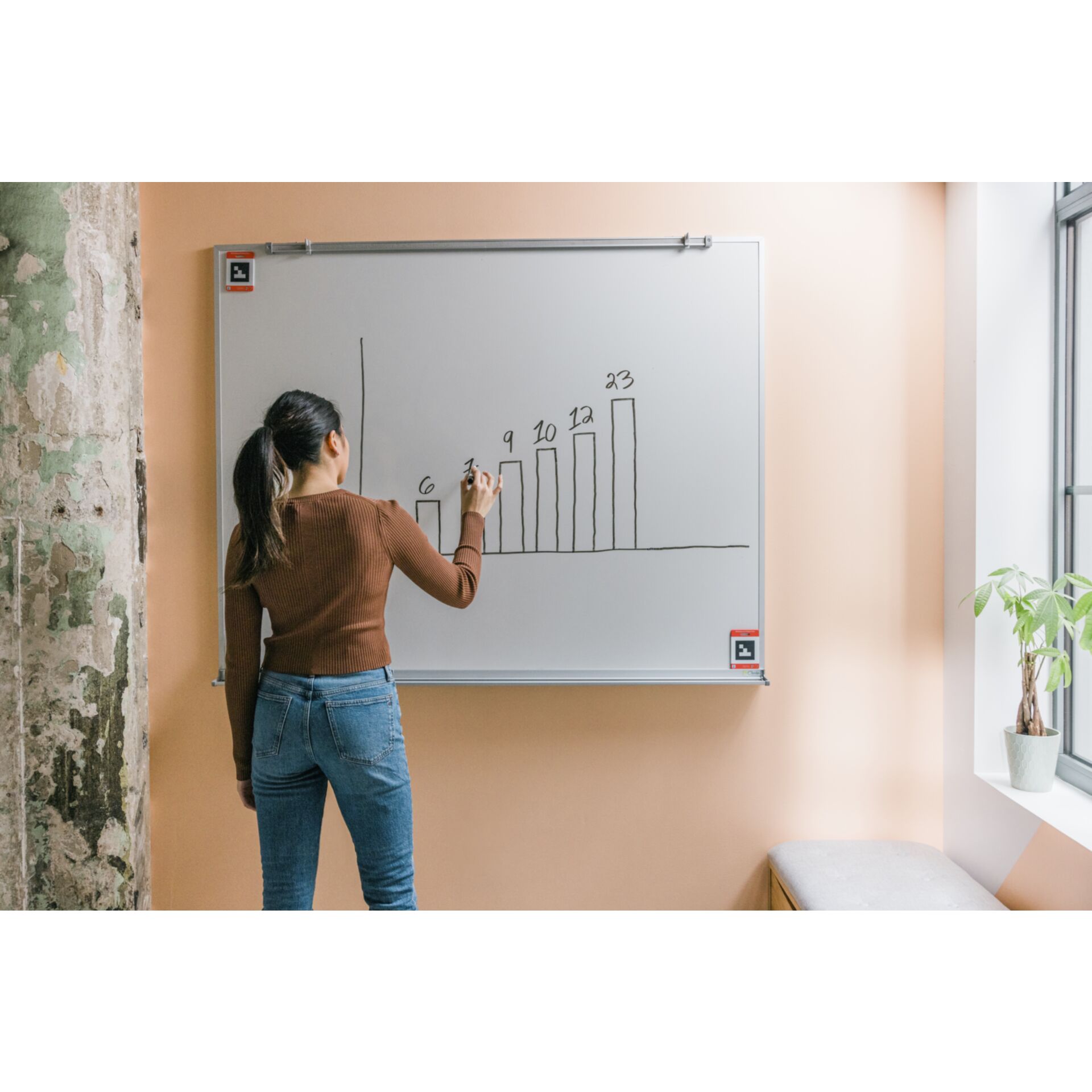 Weißes Brett, Person