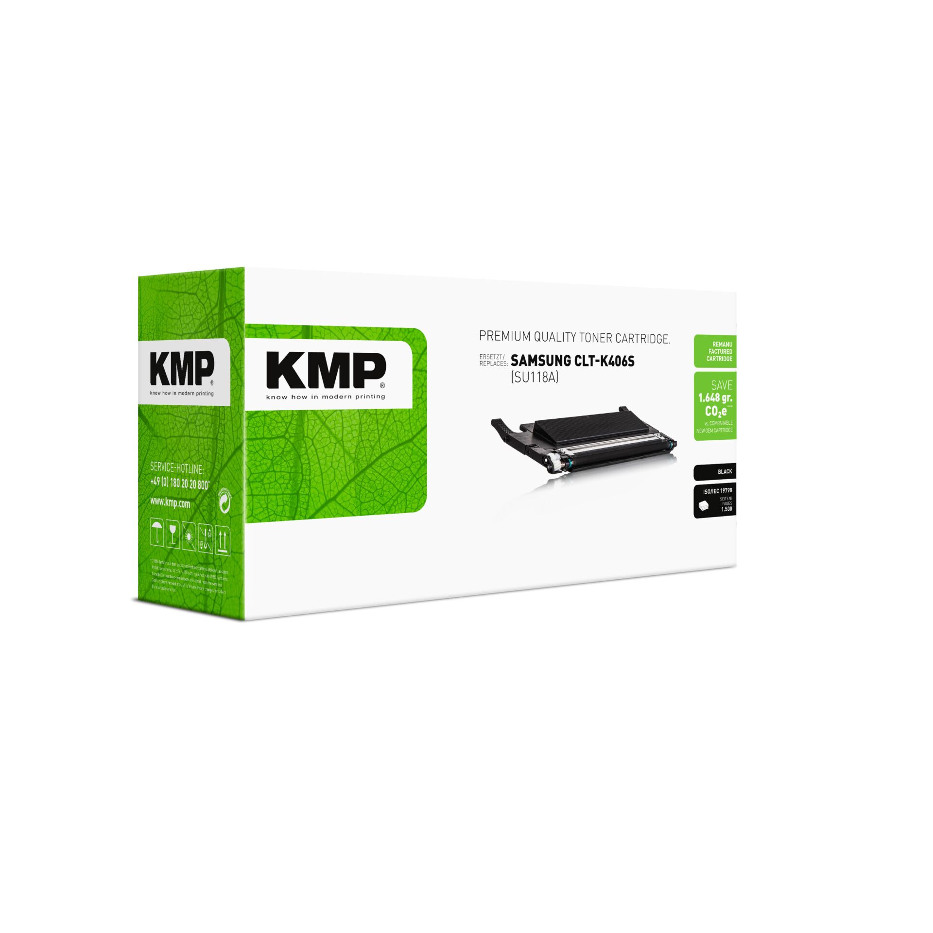 Werbung, Adapter, Plakat, Computerausrüstung, Tonerpatrone, KMP, Schwarz, Lasertonerkarton, Samsung CLT-K406S