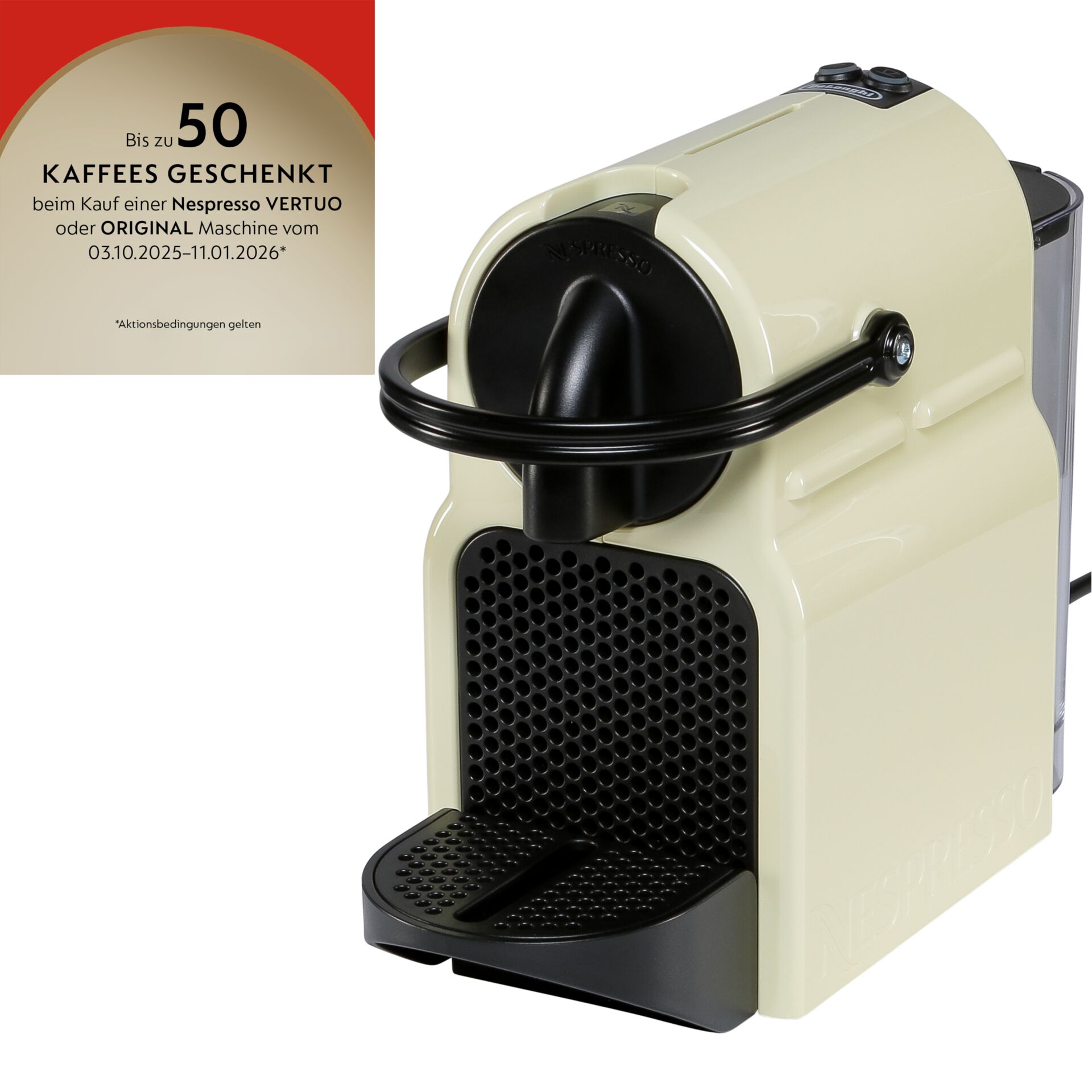 Nespresso Inissia EN 80.CW  by DeLonghi, Vanilla Cream
