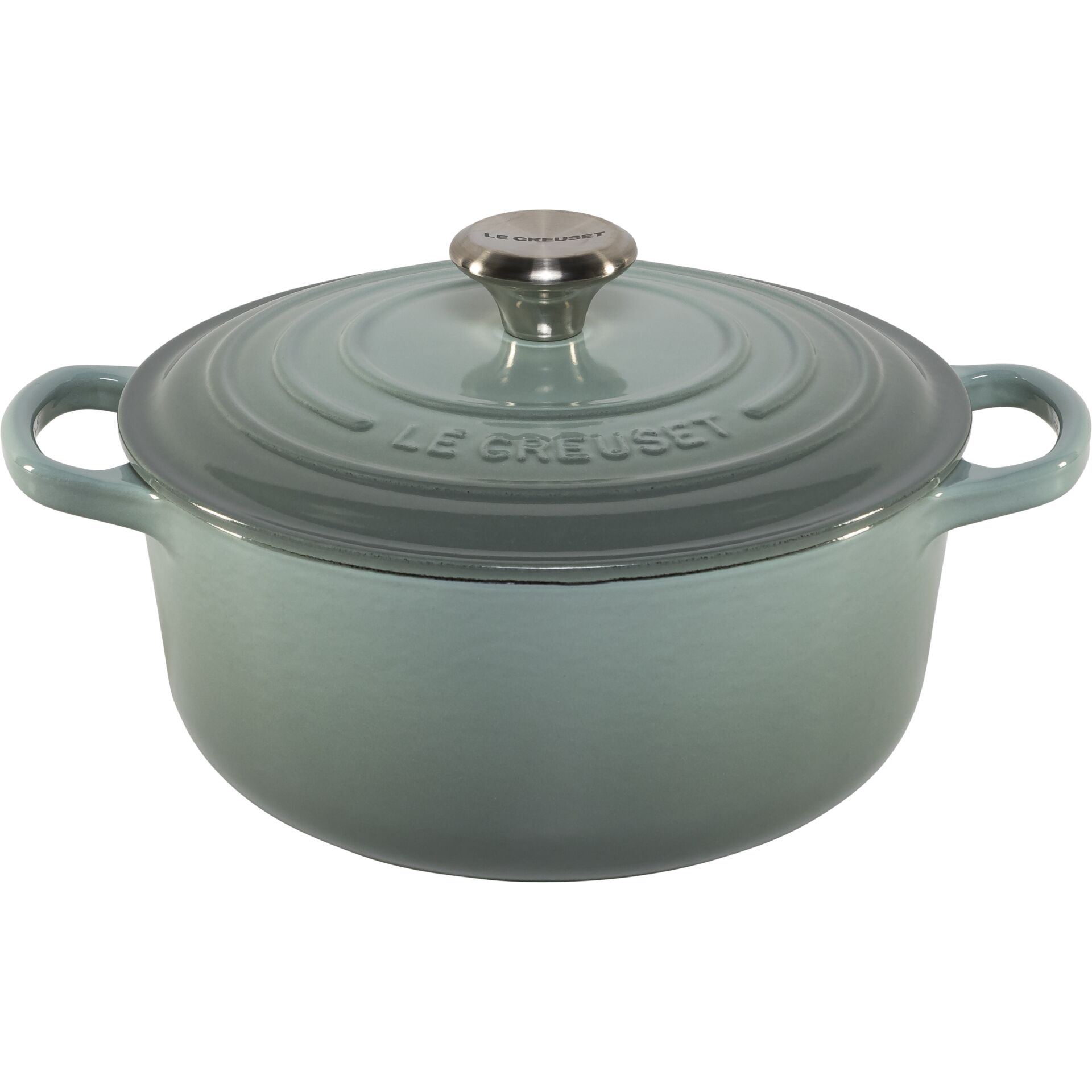 Le Creuset Signature Bräter  rund 20 cm Sea Salt