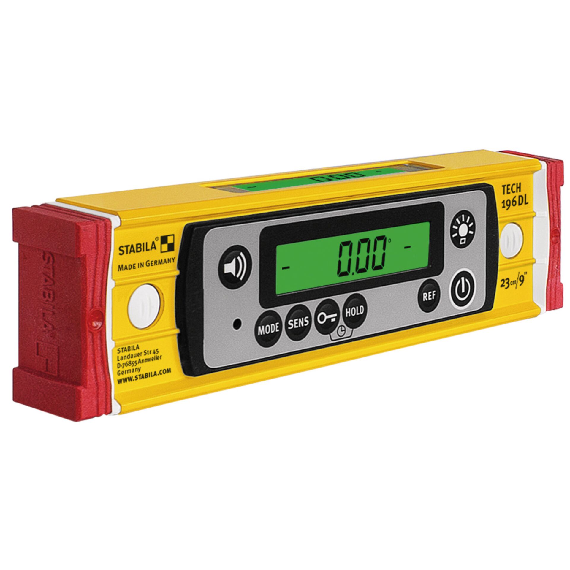 STABILA TECH 196 DL, 23 cm  Elektronik-Wasserwaage