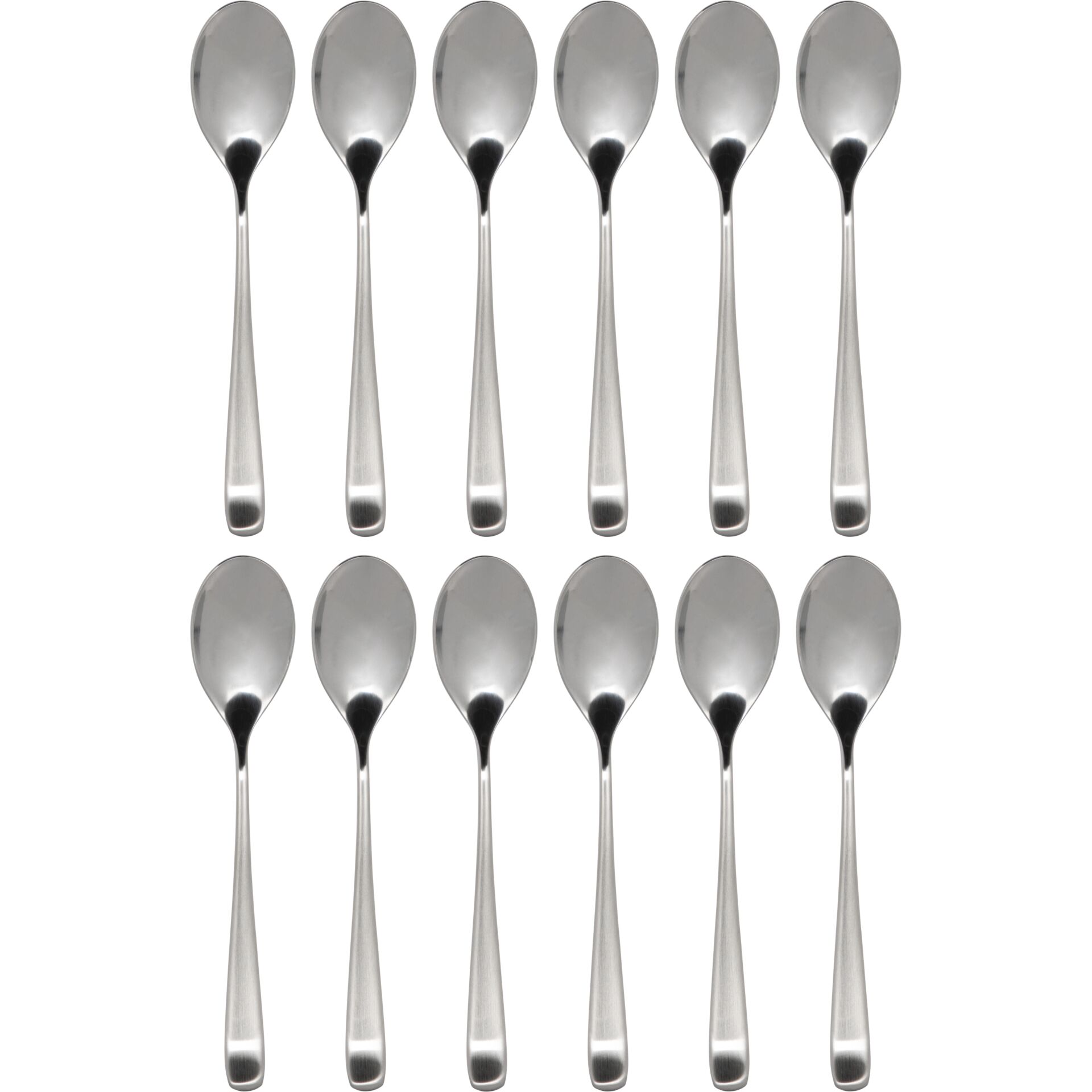 Löffel, Edelstahl, Suppenlöffel, Löffelset, Silberfarbig