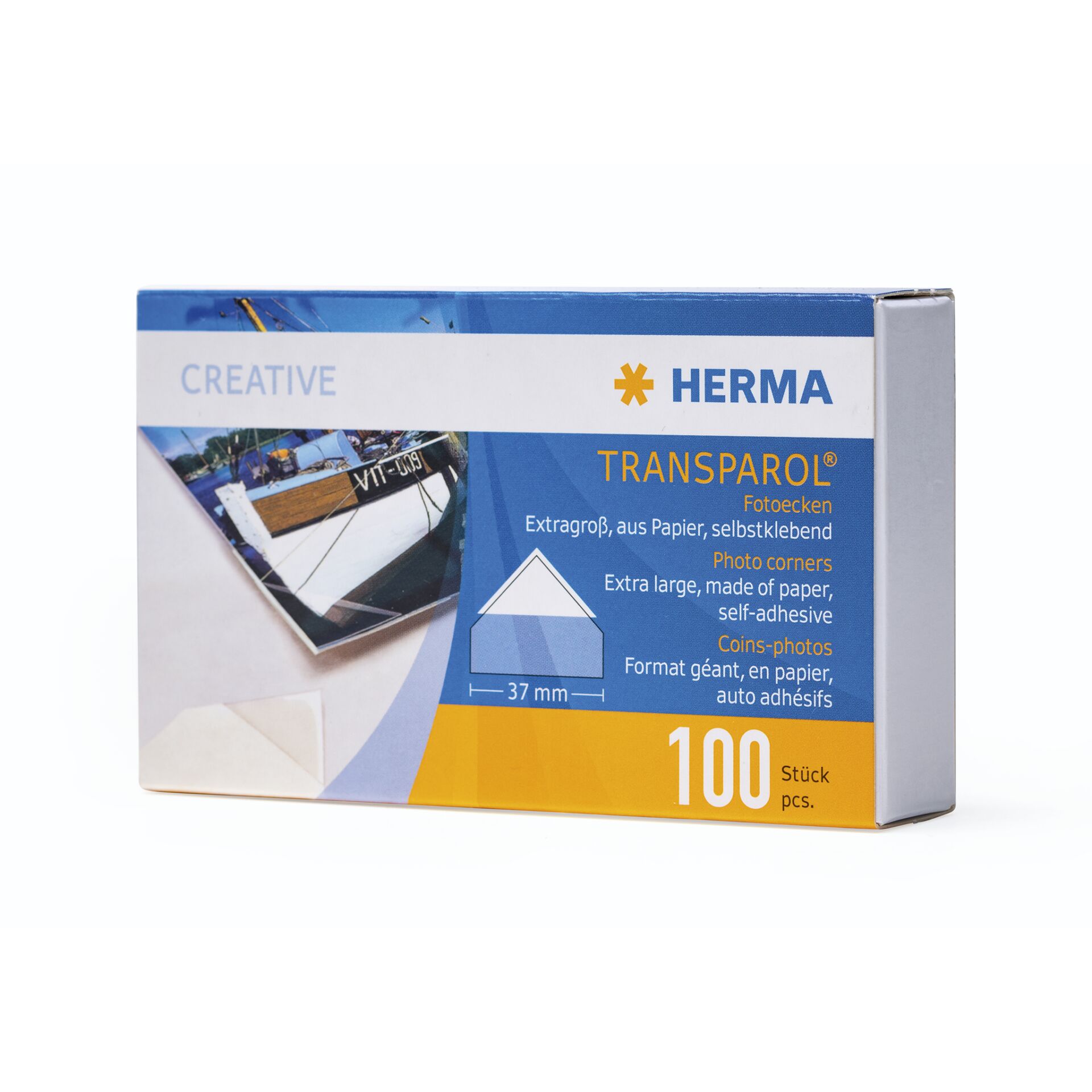 Herma Transparol Fotoecken XXL  100 St. 2er-Streifen        1302