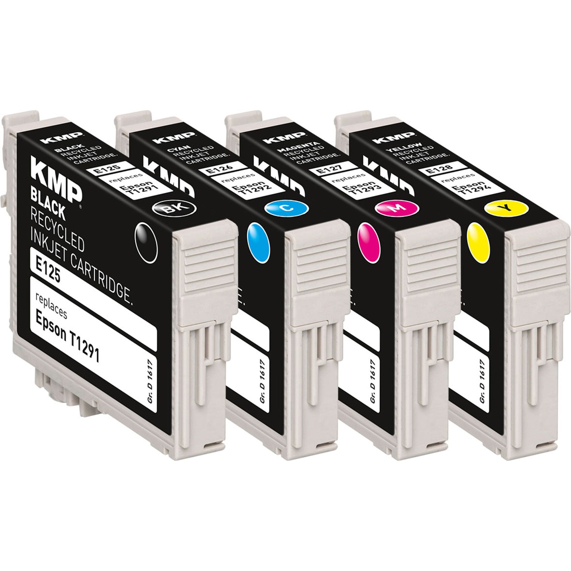 Computerausrüstung, Elektronik, Hardware, Adapter, Tintenpatronen, Druckerpatronen, CMYK, Ersatzpatronen, Epson T1291
