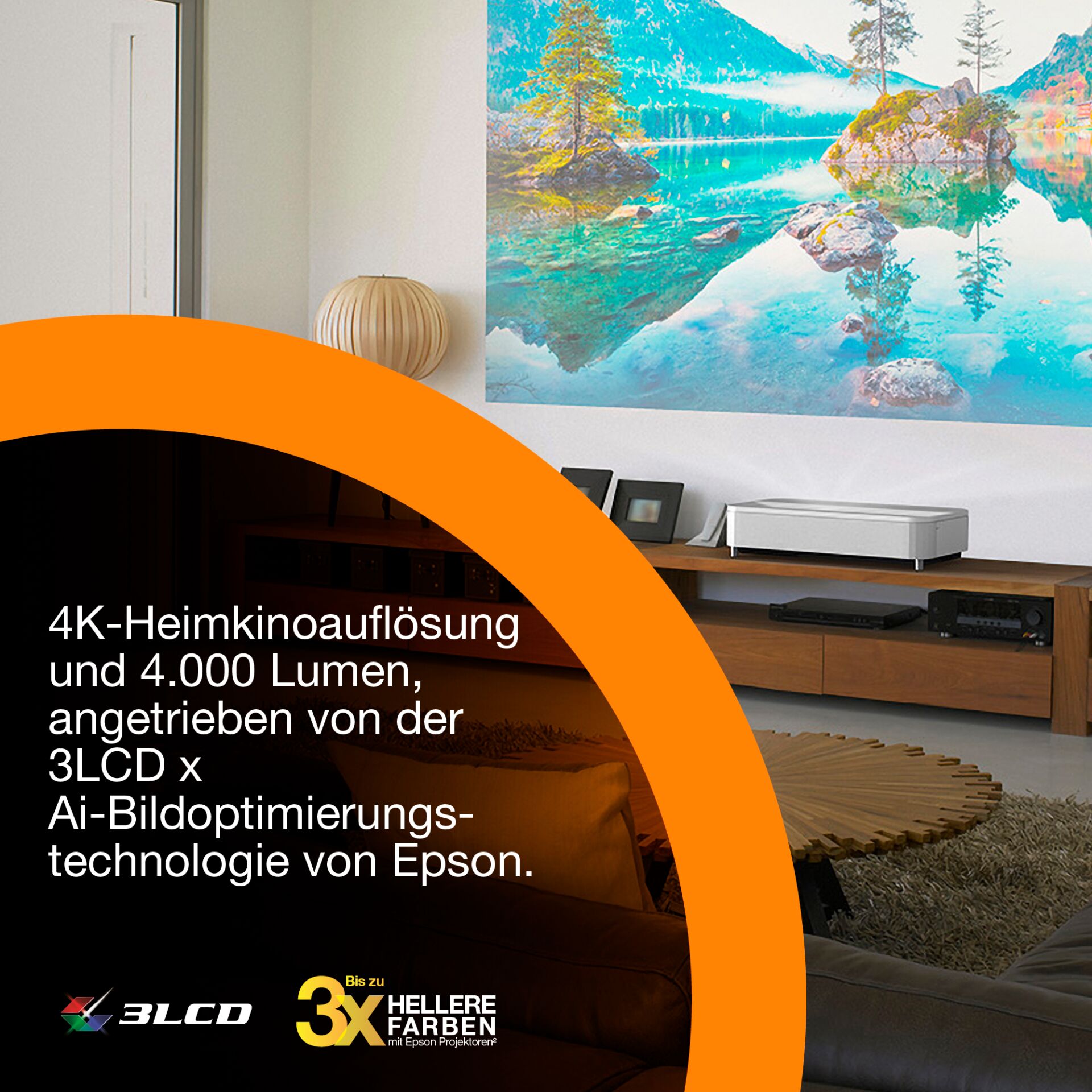 Wohnzimmer, Fernseher, Beamer/Neu, Projektionswerkzeug, Dekor