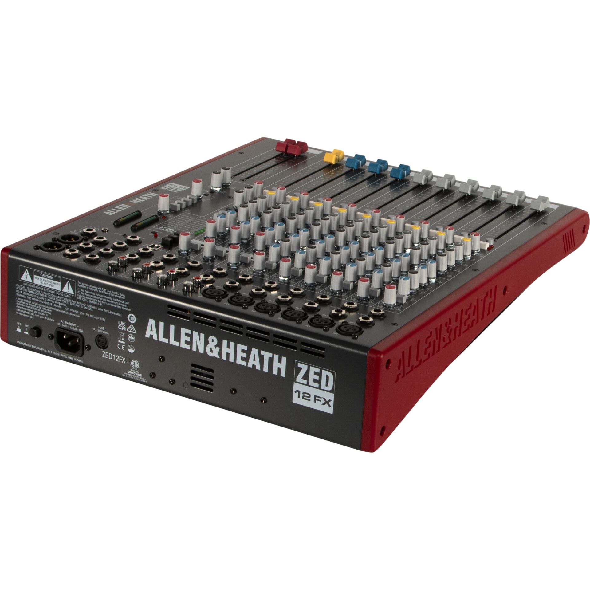 aufnahme-gerät, mischpult, analog, 8-kanäle, zde 12fx