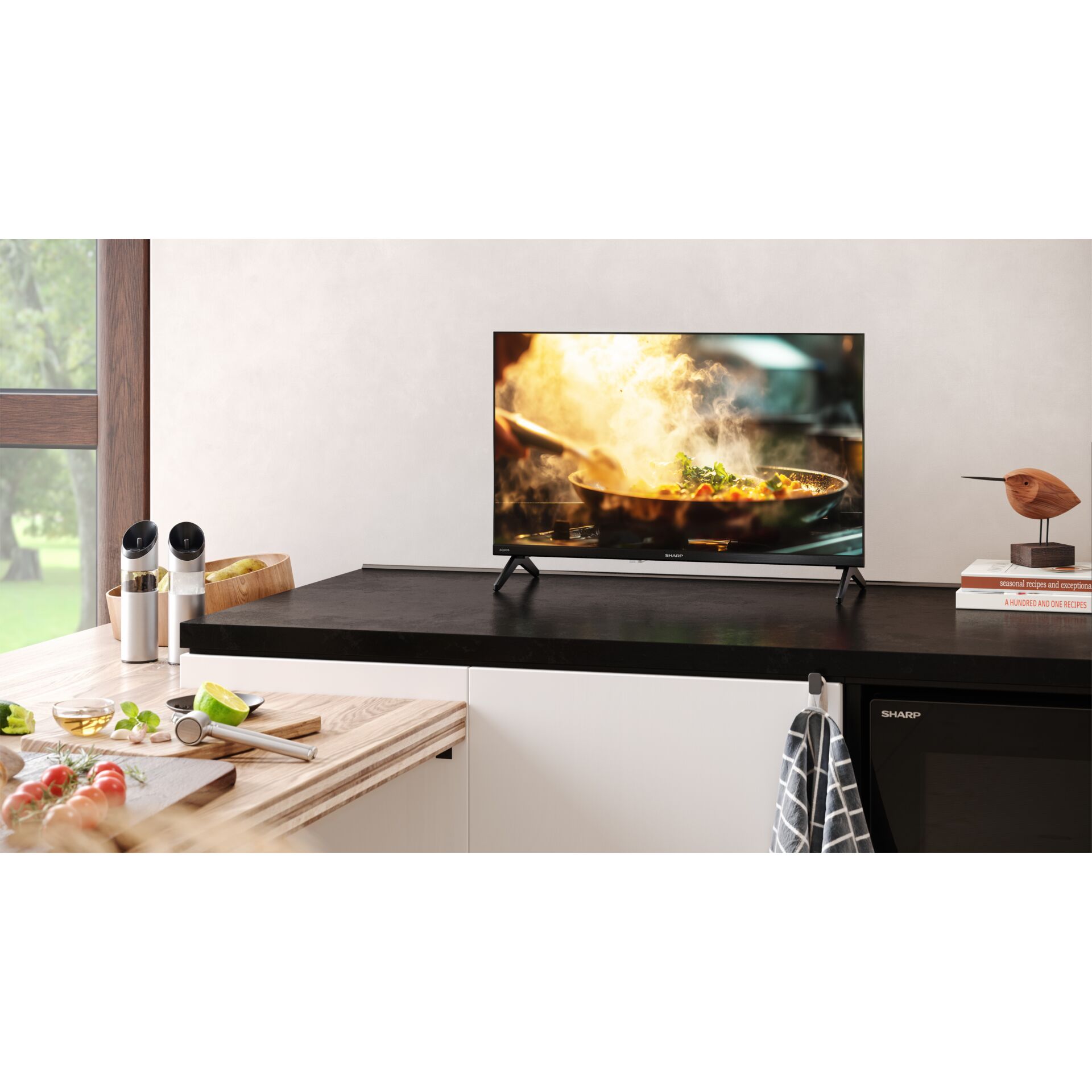 fernseher, TV, flachbildschirm, smart TV, modernes design