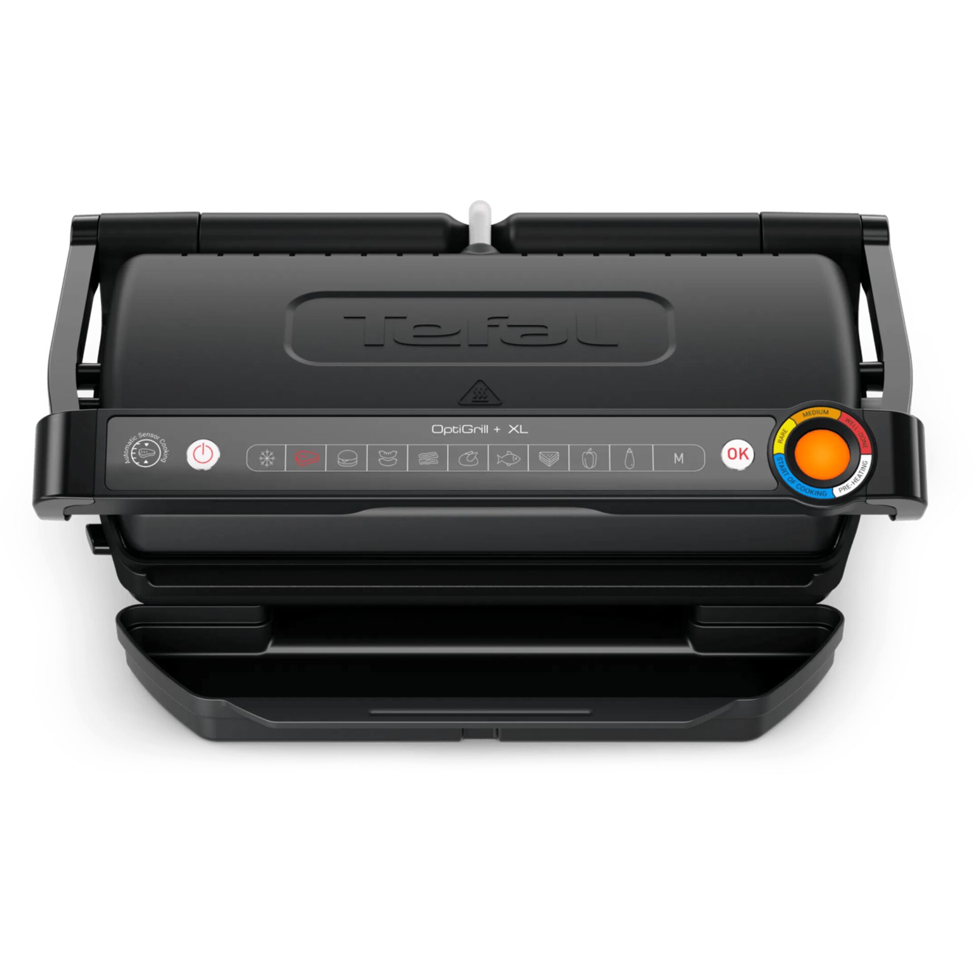 Grill, Sandwichmaker, Kontaktgrill, Schwarz, Muldenform