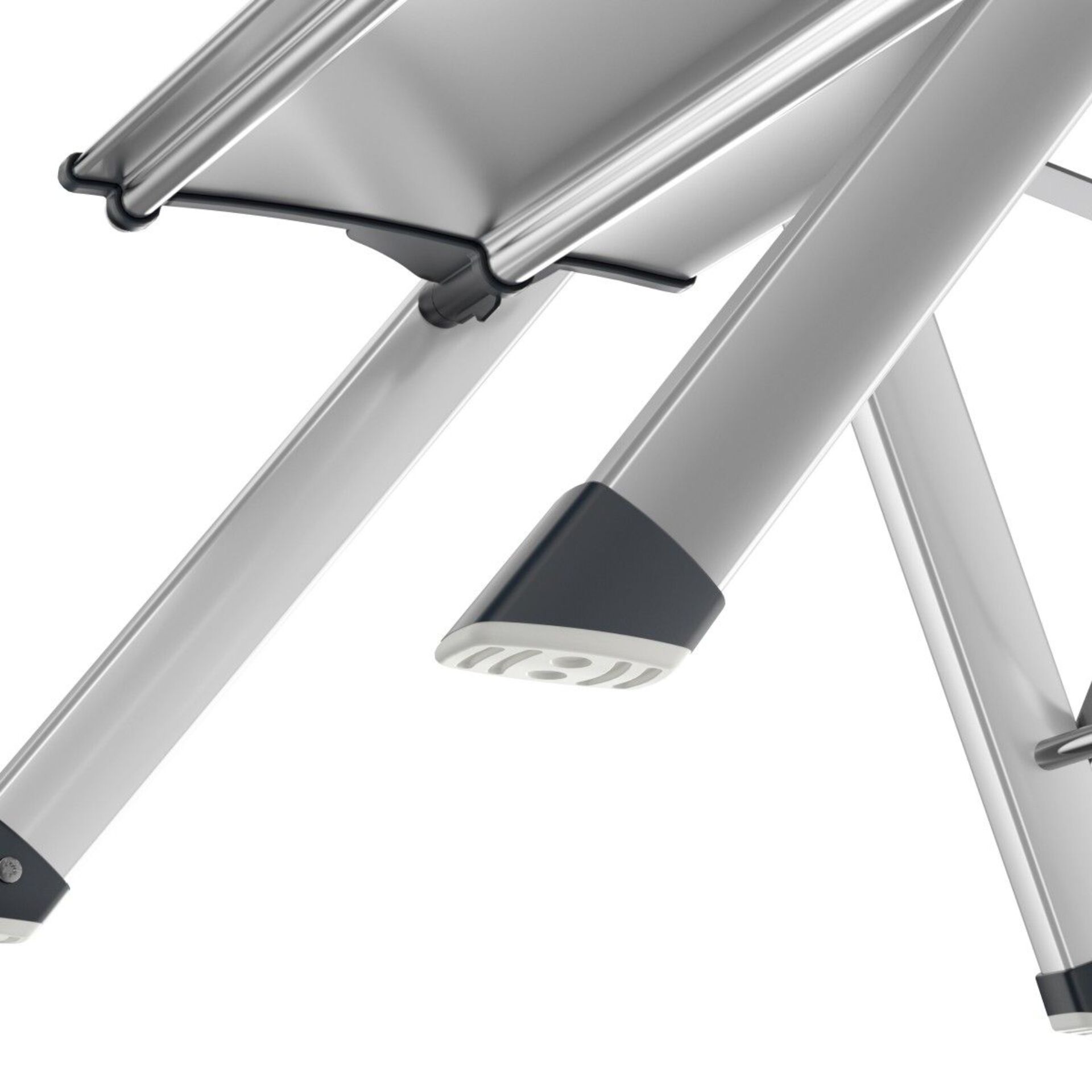 Trittstufe, Aluminium, Kunststoffgriff, Stahlrohr, Gehäuse
