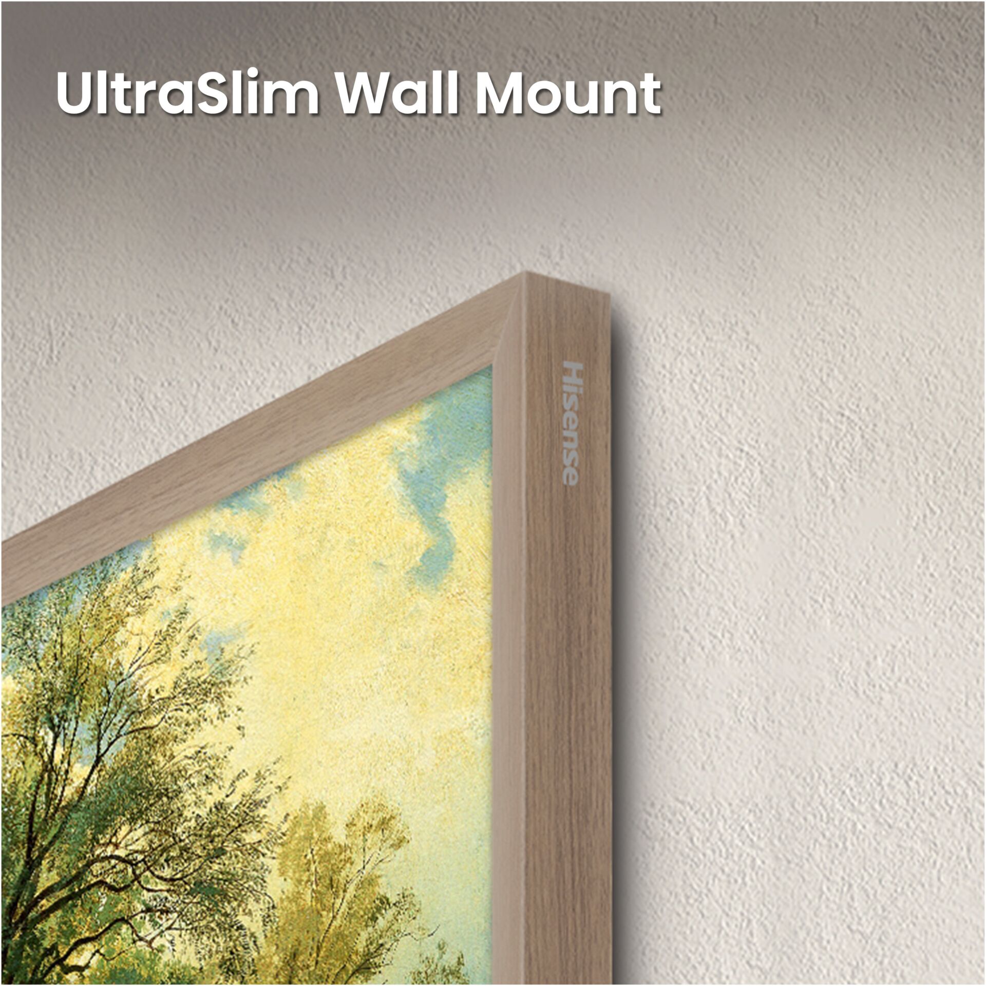 Ultraslim, Wandhalter, Rahmen, Holzrahmen, Bild