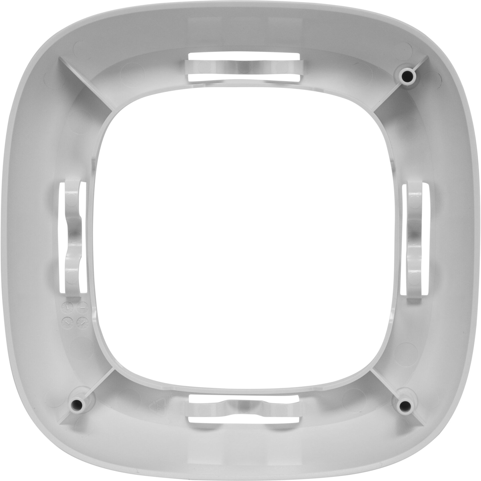 rahmen, montage, kunststoff, weiß, eckig