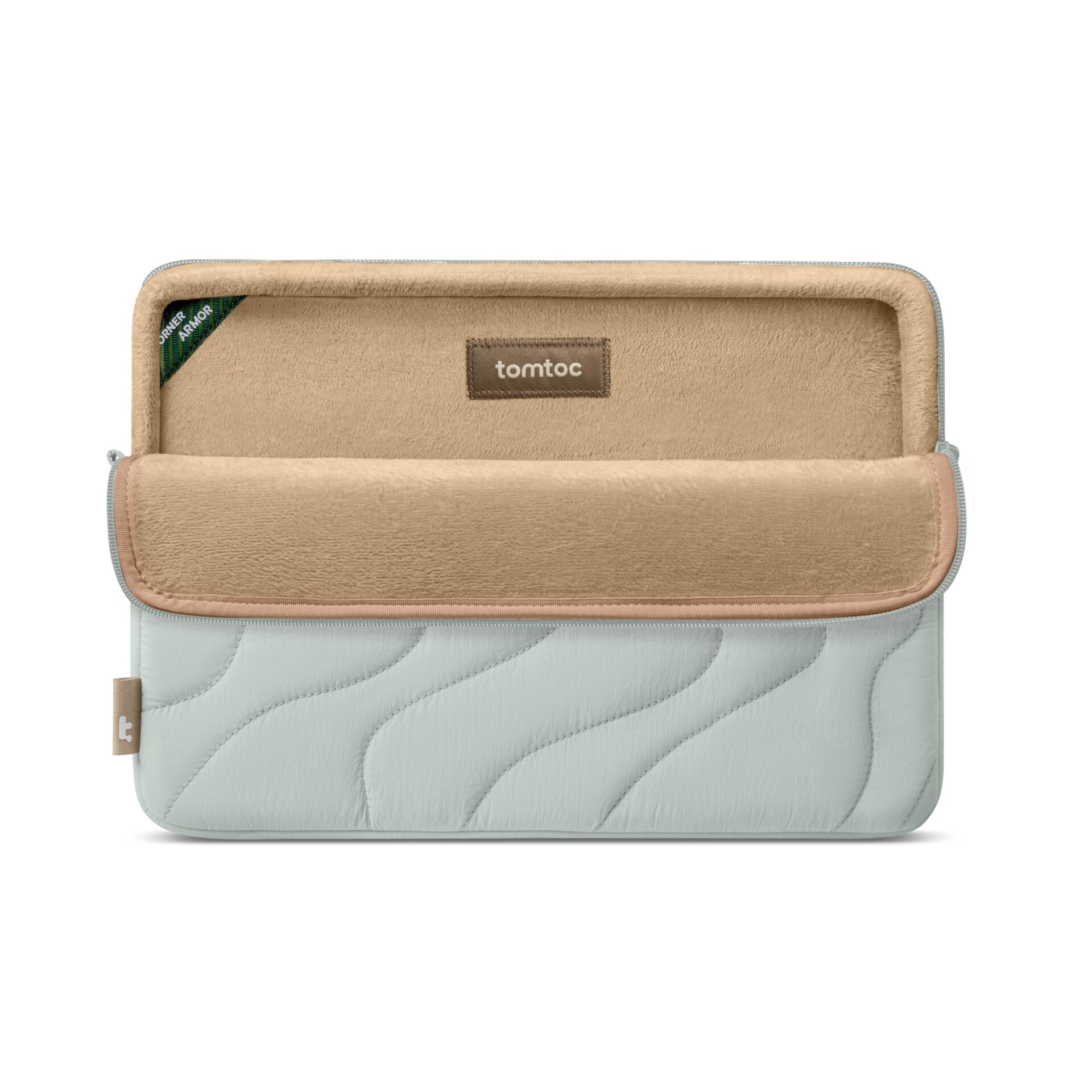 Schminktasche, Portemonnaie, Quiltmuster, Reißverschluss, Kunstleder