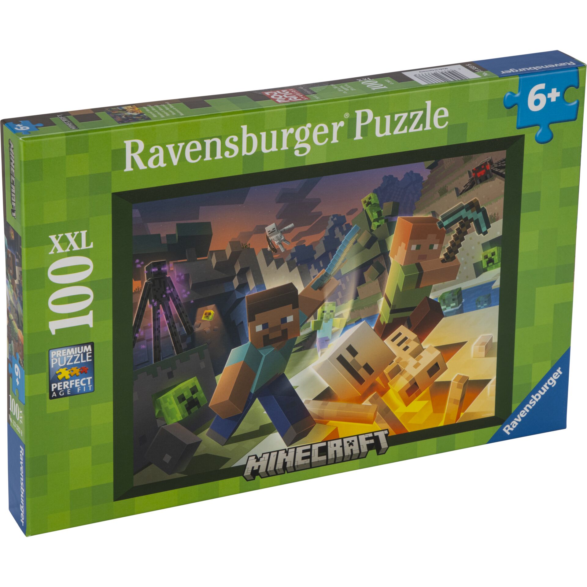 Ravensburger Kinderpuzzle  Minecraft 100 Teile XXL