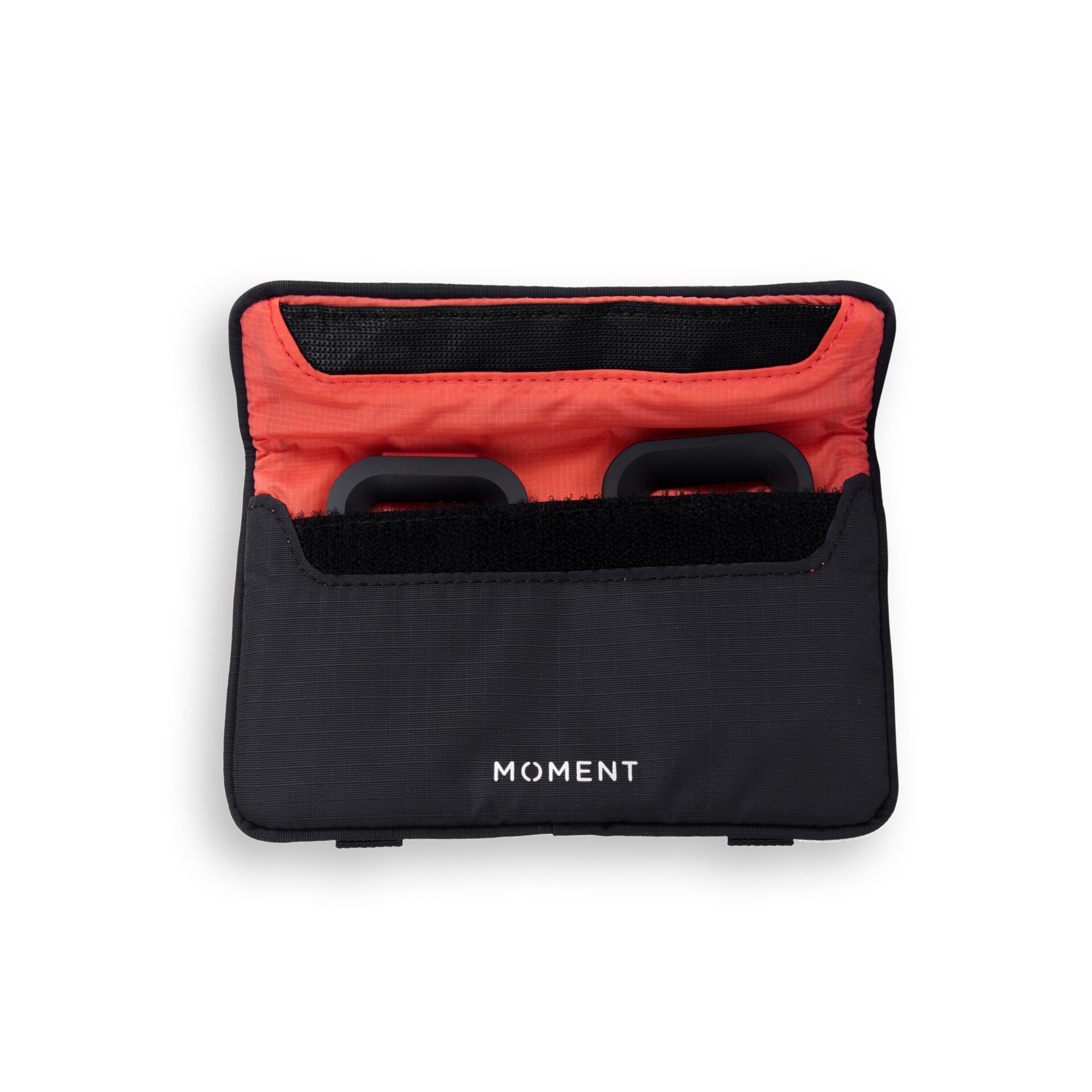 Brillenhalter, Brillenetui, Kunststoff, Schwarz, Rot