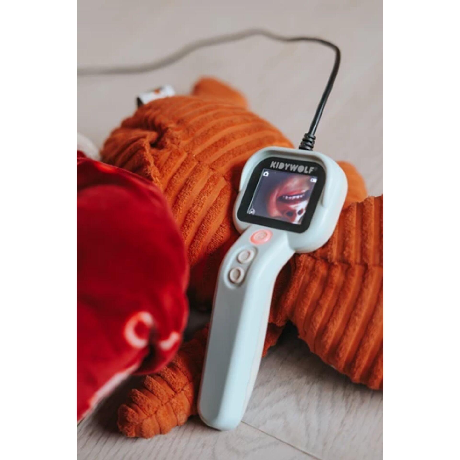 Kinderkamera, Spielzeugkamera, LED-Bildschirm, Gehäuse hellblau, Tragetzeigegerät