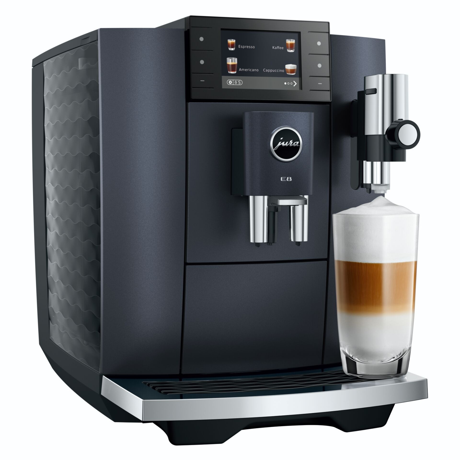 Kaffeemaschine, Espressoautomat, Kaffeegetränk, Milchaufschäumer, E8