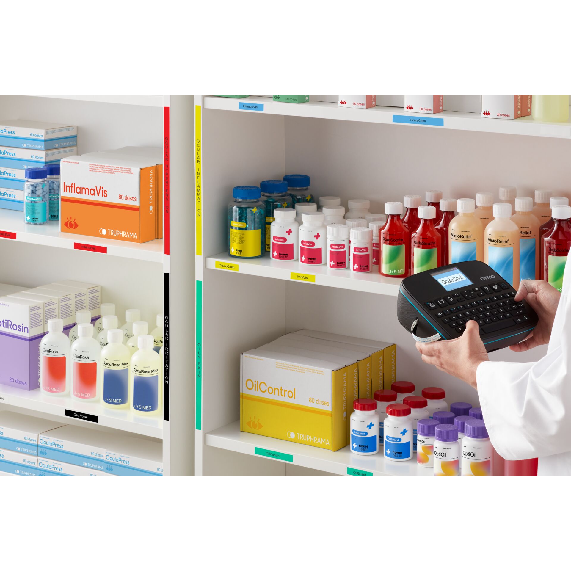 Kabinett, Geschäft, Apotheke, Mann, Person