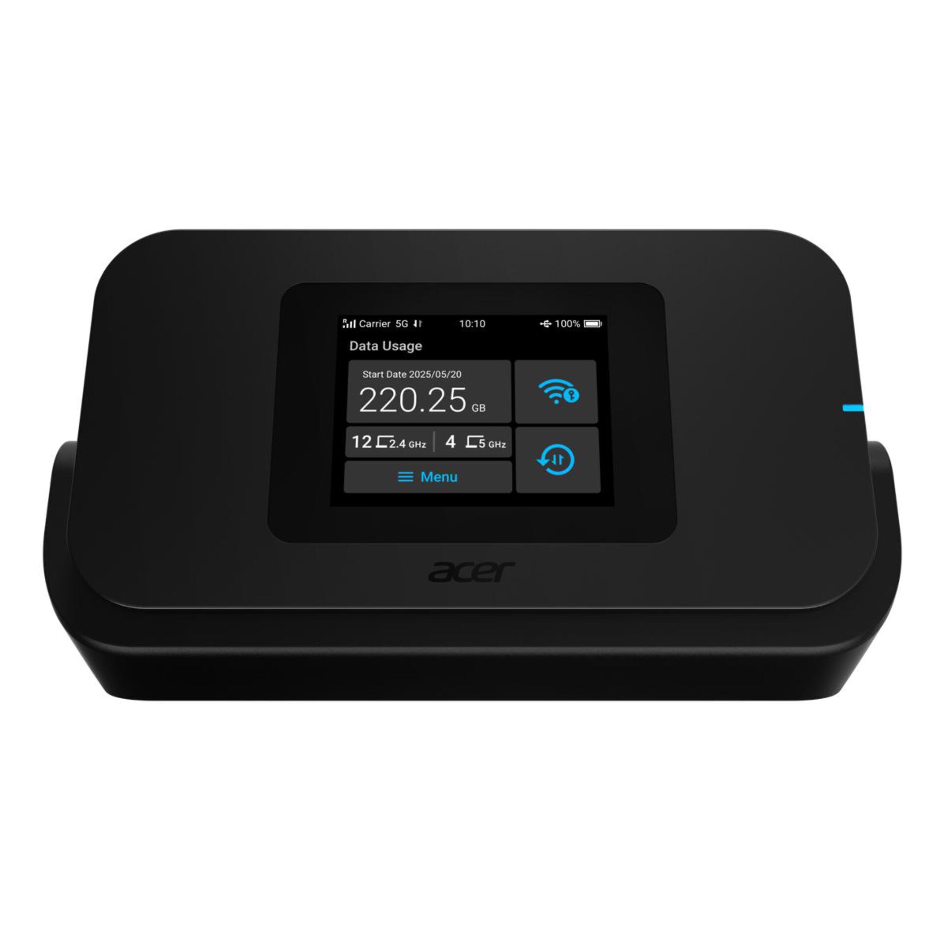 Wi-Fi Hotspot, Portable Router, LCD Display, Schwarzes Gerät, Acer Kompaktgerät