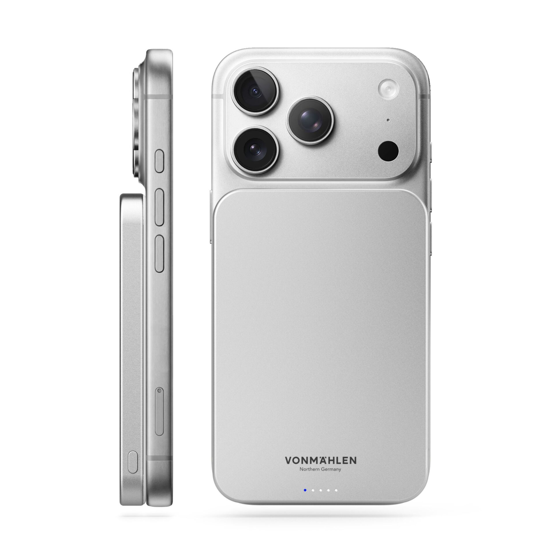 smartphone, silber, Dreifachkamera, Kameramodul